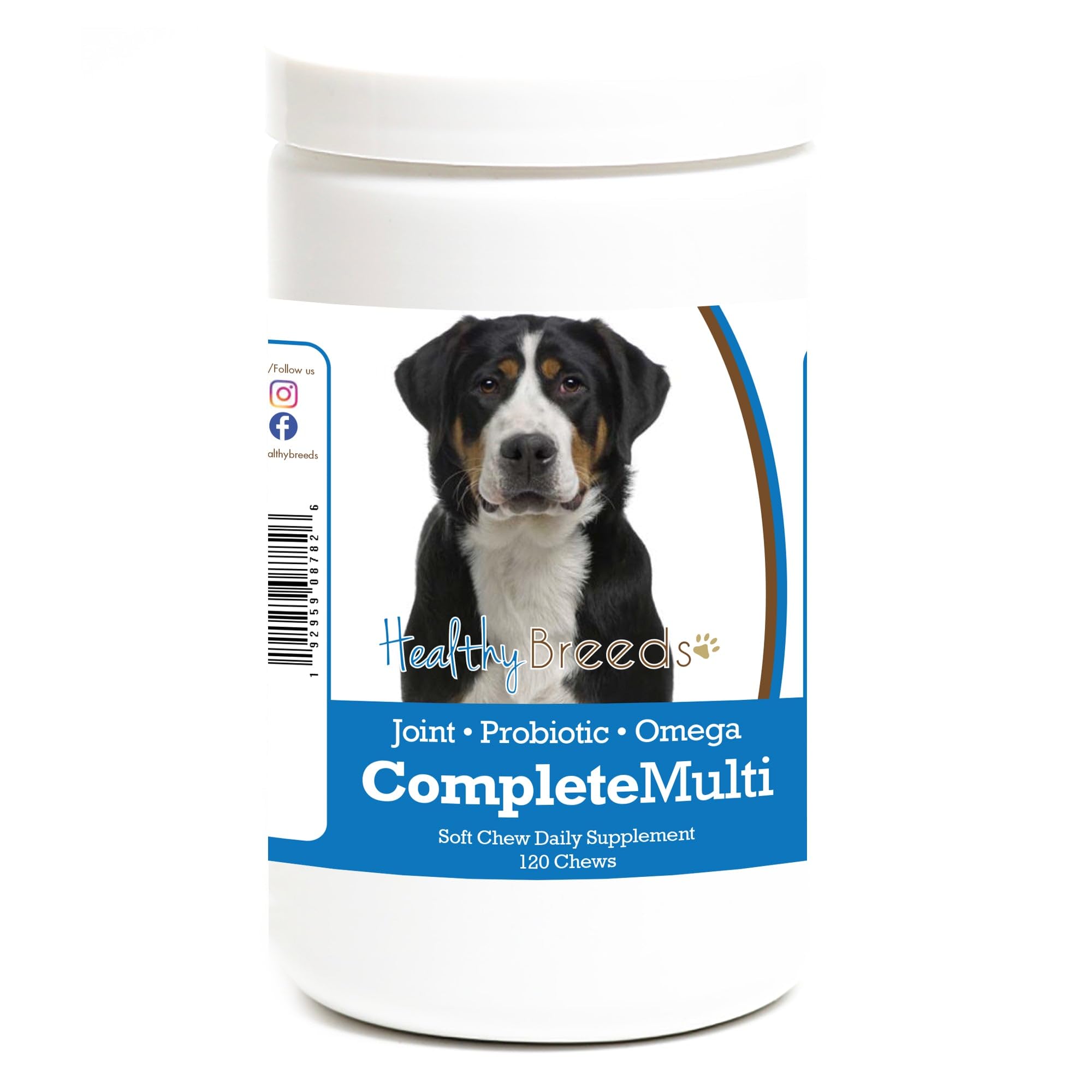 Healthy Breeds Greater Swiss Mountain Dog All In One Multivitamin Soft Chew 120 Count