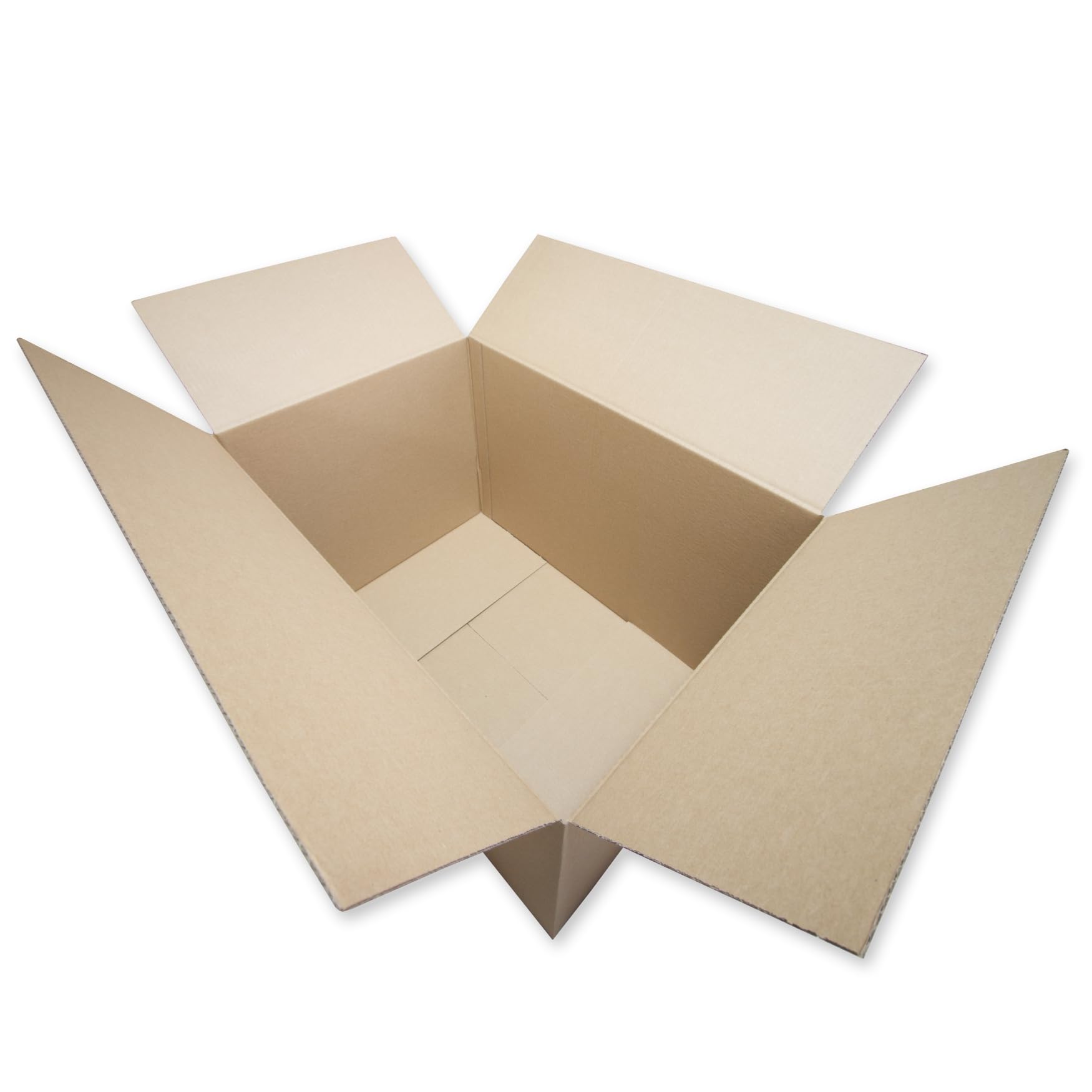Braune Faltkartons 600 x 400 x 400mm 1.3 B-Welle 1-wellig Versandkarton 60x40x40cm - 200 Stück