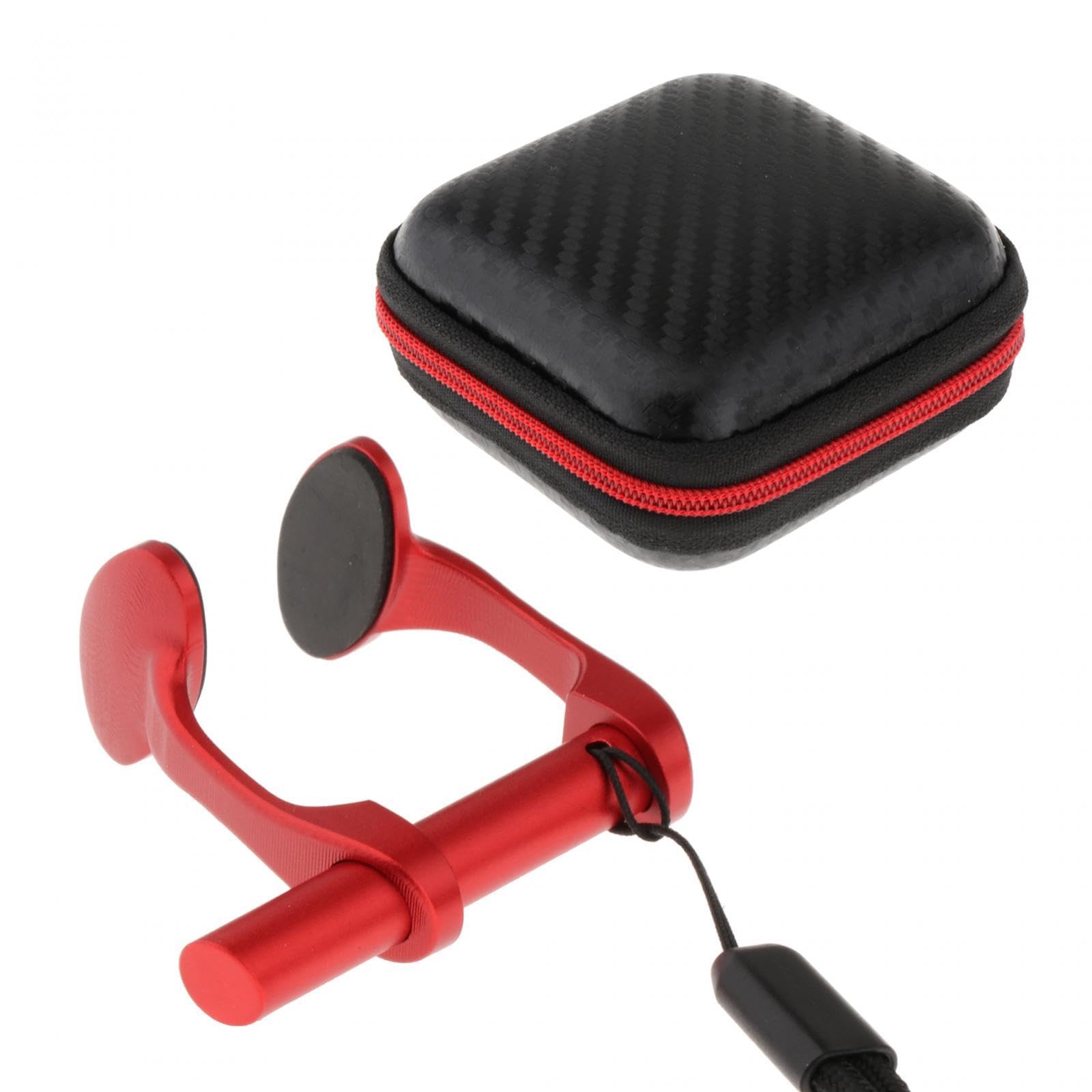 Milageto Clip Nasal para Natación Pinza para Nariz Accesorio para Entrenamiento de Natación Impermeable con Cordón Y Estuche Aleación de Aluminio Adecuado para