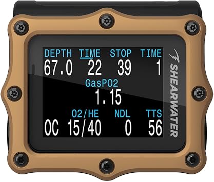 Shearwater Perdix 2 Ti Dive Computer with GPS Transmitter, Bronze Journey Edition