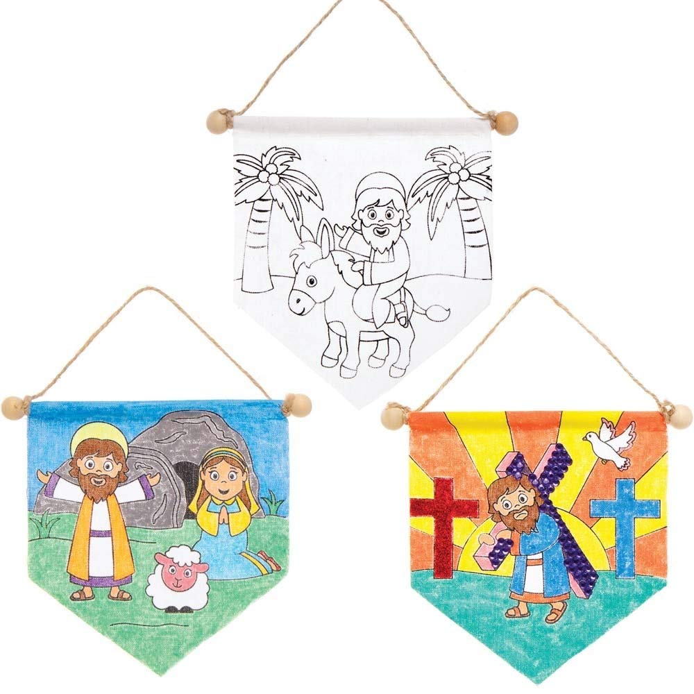 Baker Ross Daffodil Mix & Match Decorations - Pack of 8, Easter Crafts for Kids (AT584)