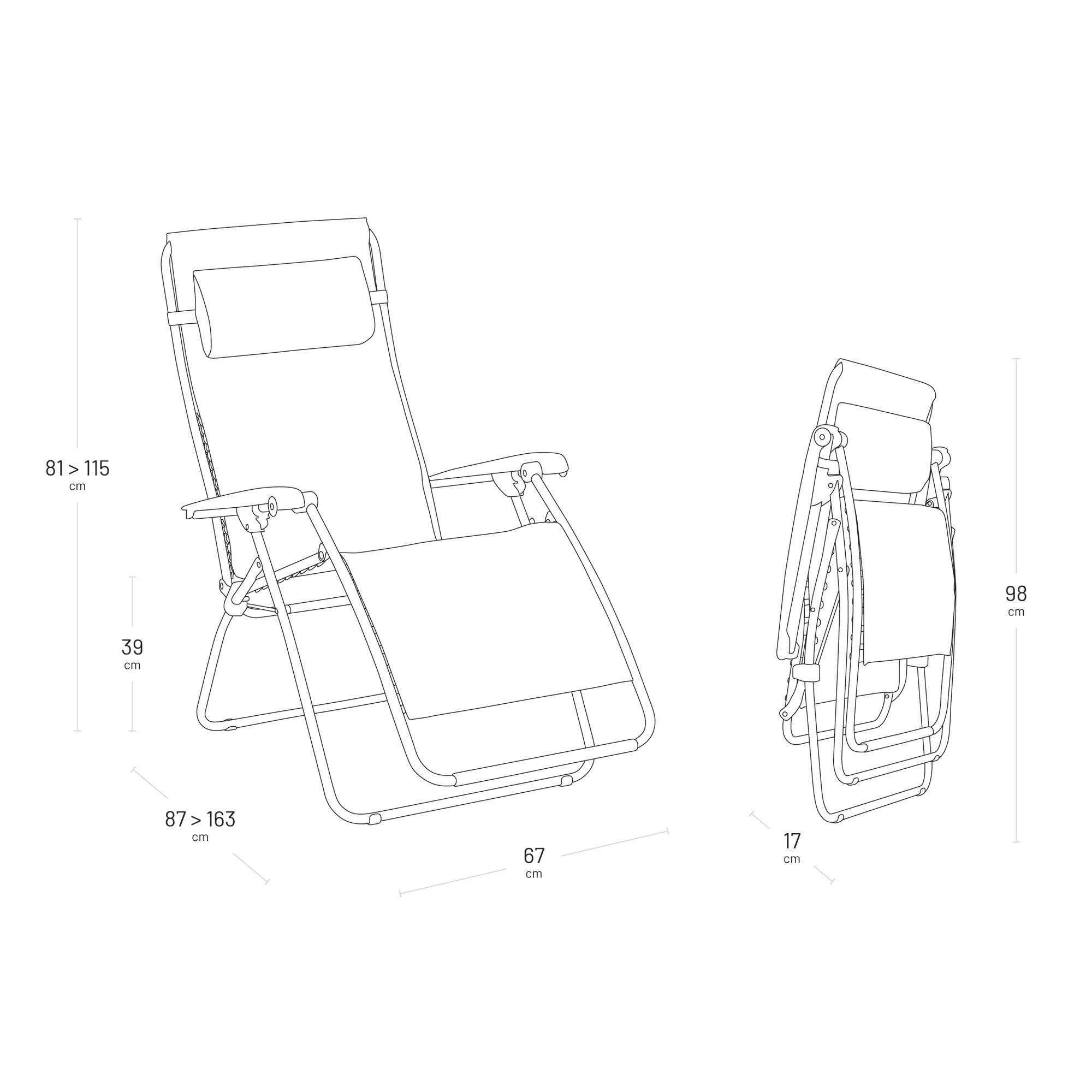 Lafuma Sillón Relax Gravedad Cero Rsxa Clip Batyline® ISO Beige Seigle