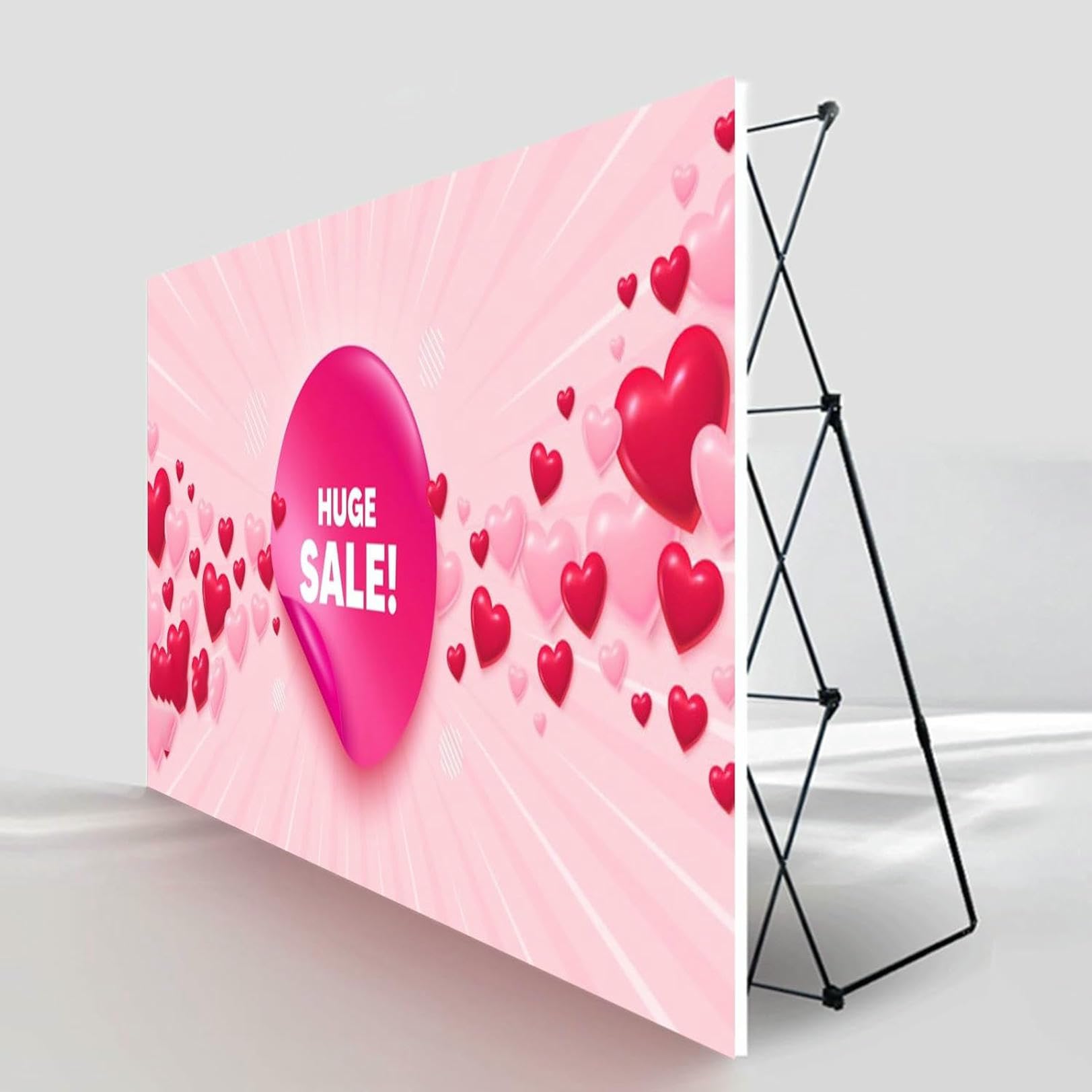 Stand d'exposition pour salon professionnel pliable et portable