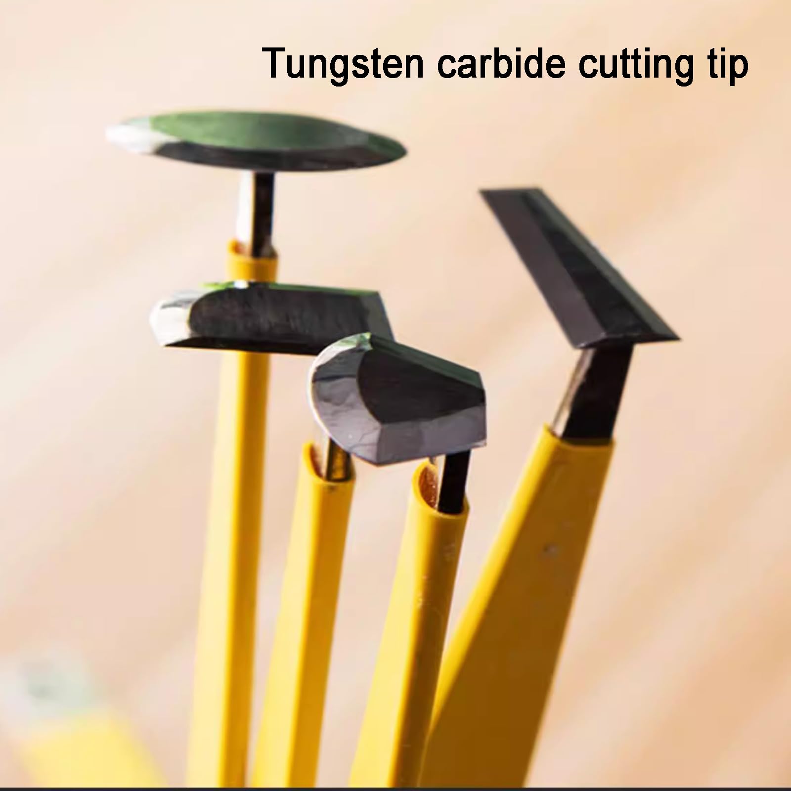 Juego de herramientas de cerámica, 15 piezas de cuchillos para escultura de arcilla de cerámica con puntas de acero de tungsteno para esculpir y modelar cerámica