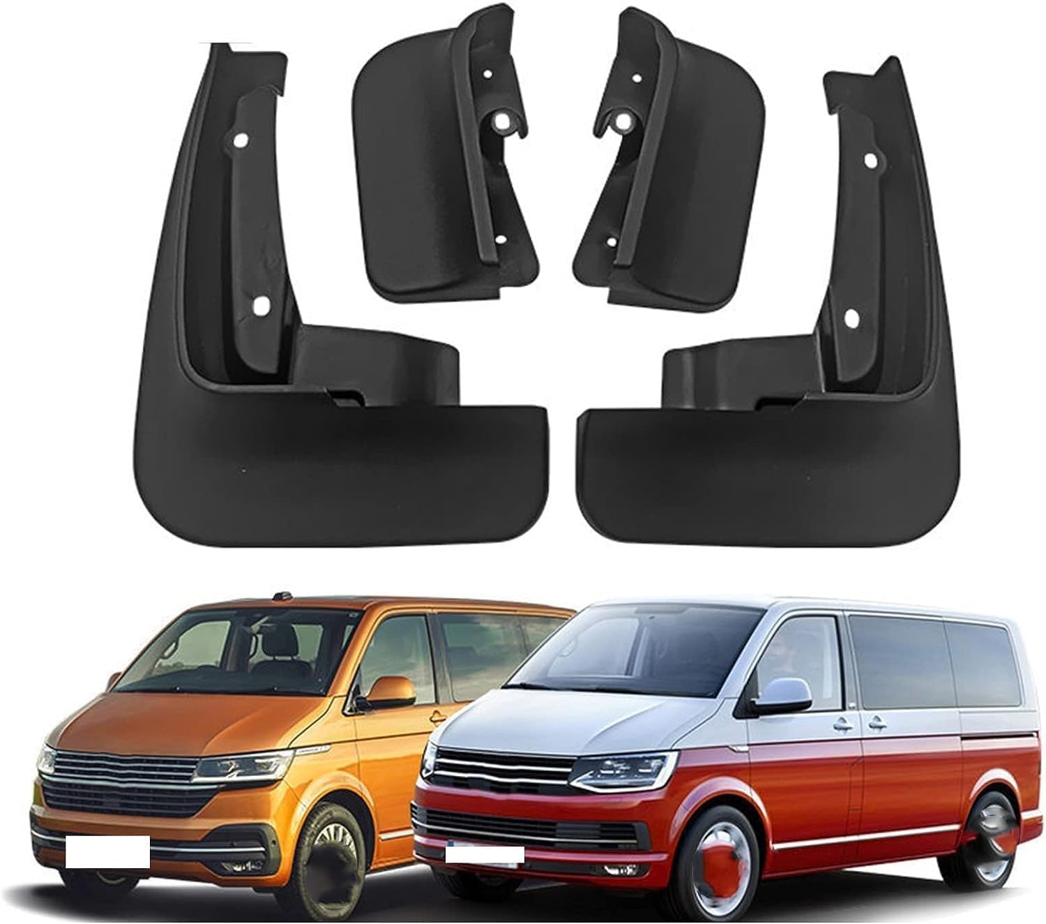 HGYNBCP Car Mud Flaps Splash Guards for VW Transporter Caravelle Multivan 2008-2020, Splash Guard Front Rear Mudguard with Fixing Screws.