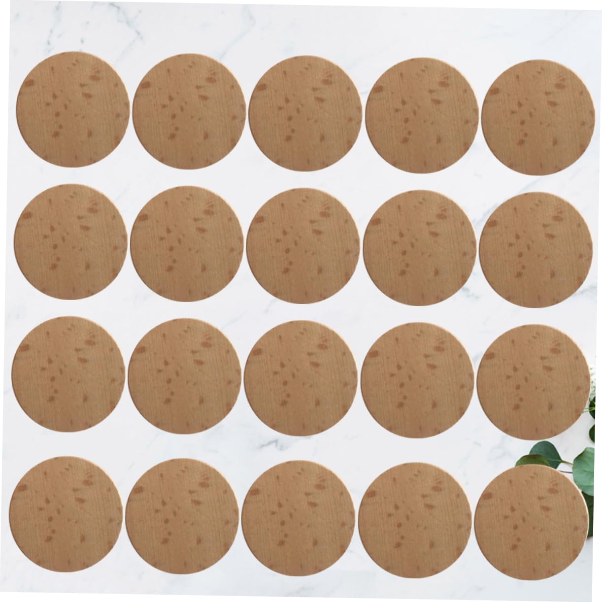 Hohopeti 120stücke Naturholzscheiben Ohne Loch Handgefertigte Runde Holzchips Unbemalte Holzscheiben Für Diy-bastelarbeiten Holzosamente Zum Bemalen