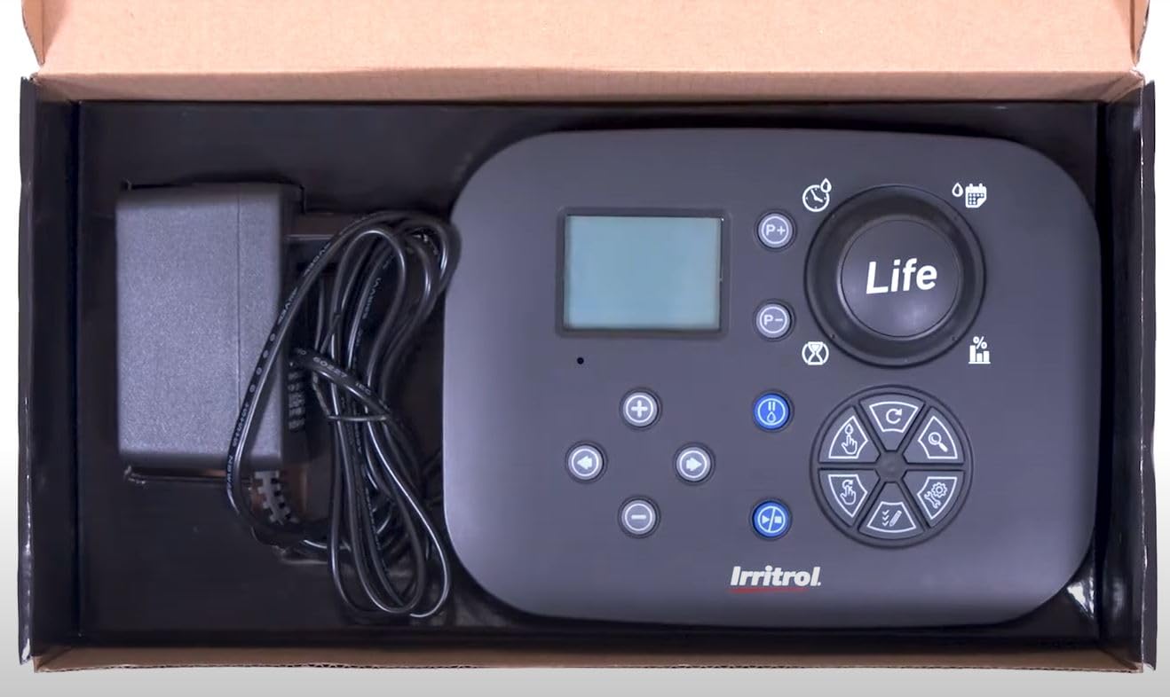 Suinga Programador de riego eléctrico 220V Life 4 Estaciones | Uso con Electroválvulas de 24V de Cualquier Marca