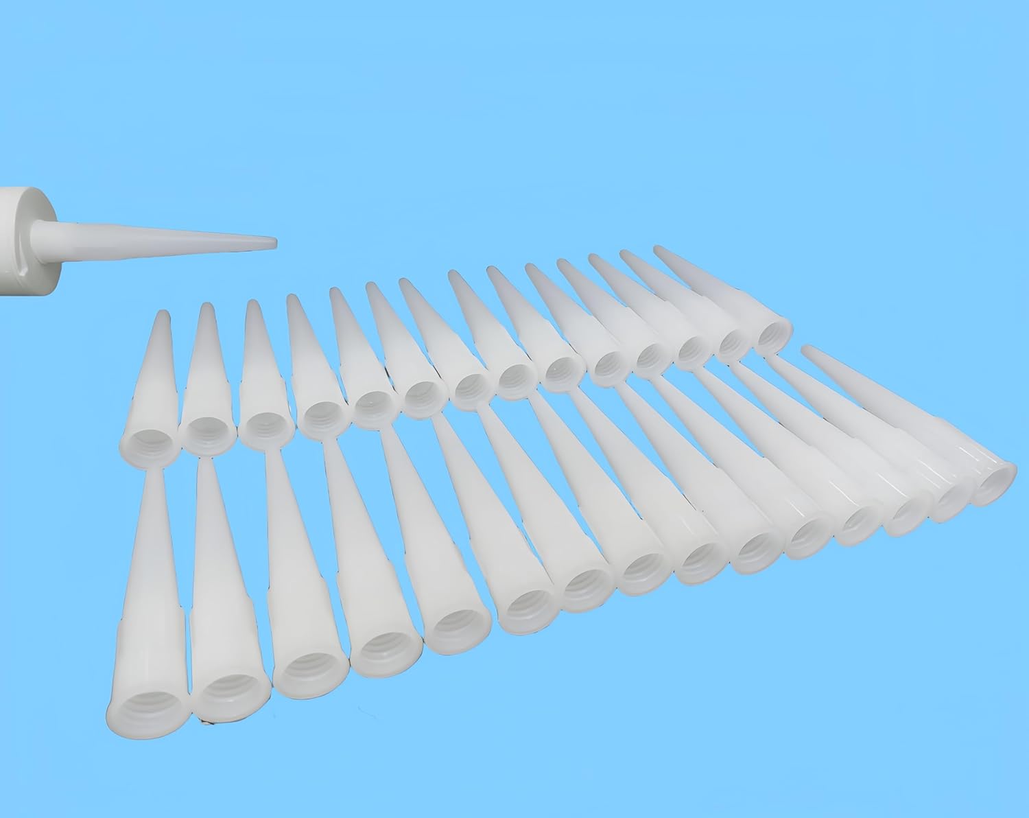 Hard rubber extension nozzle, made of plastic material