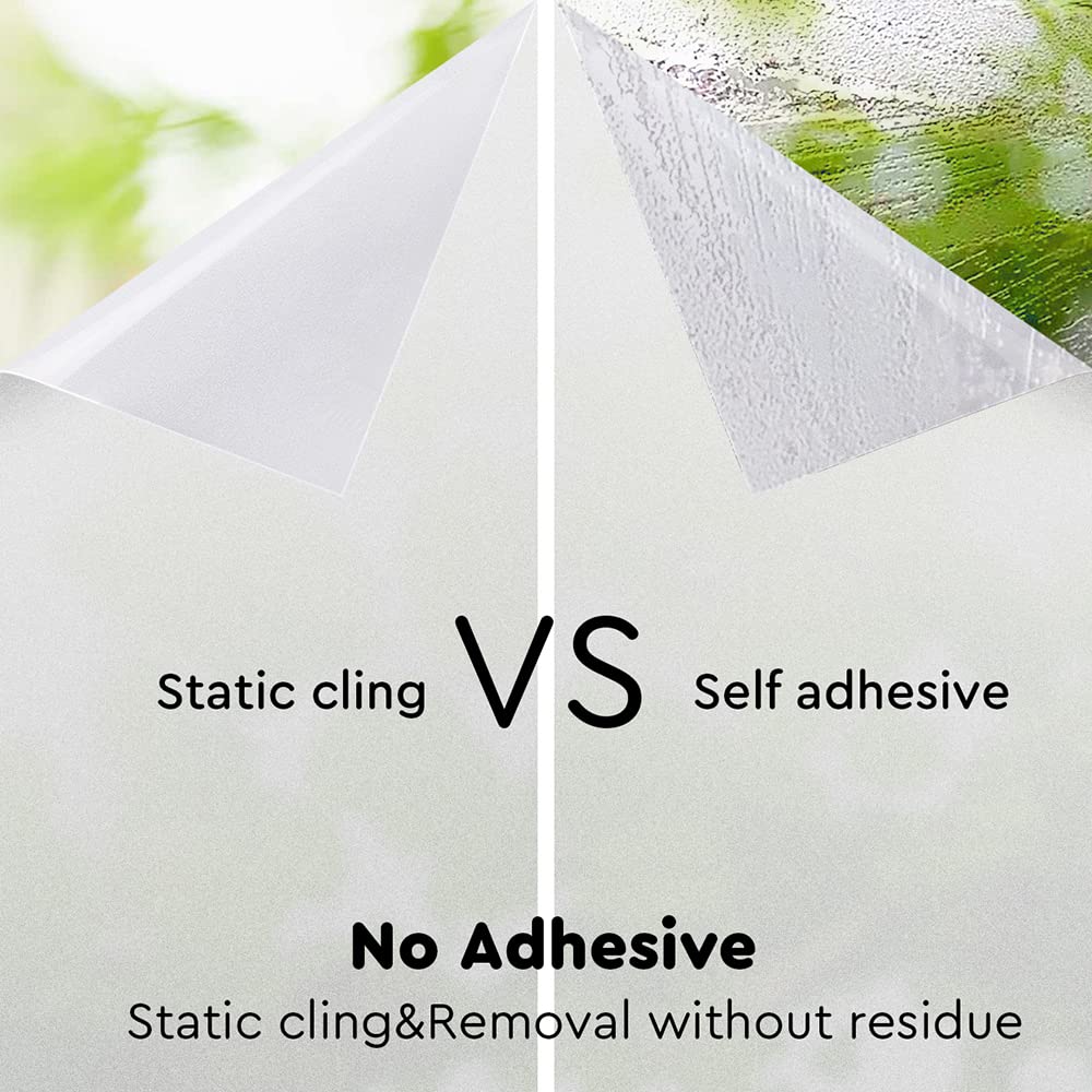 Pellicola Per Vetri Privacy - Pellicola Elettrostatica Opaca Anti UV Per Finestre Casa E Ufficio - Foto 6