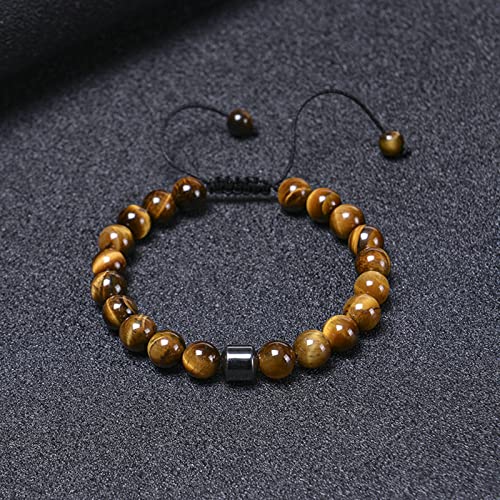 Bracelet d'anxiété diffuseur contre le stress en pierre de lave
