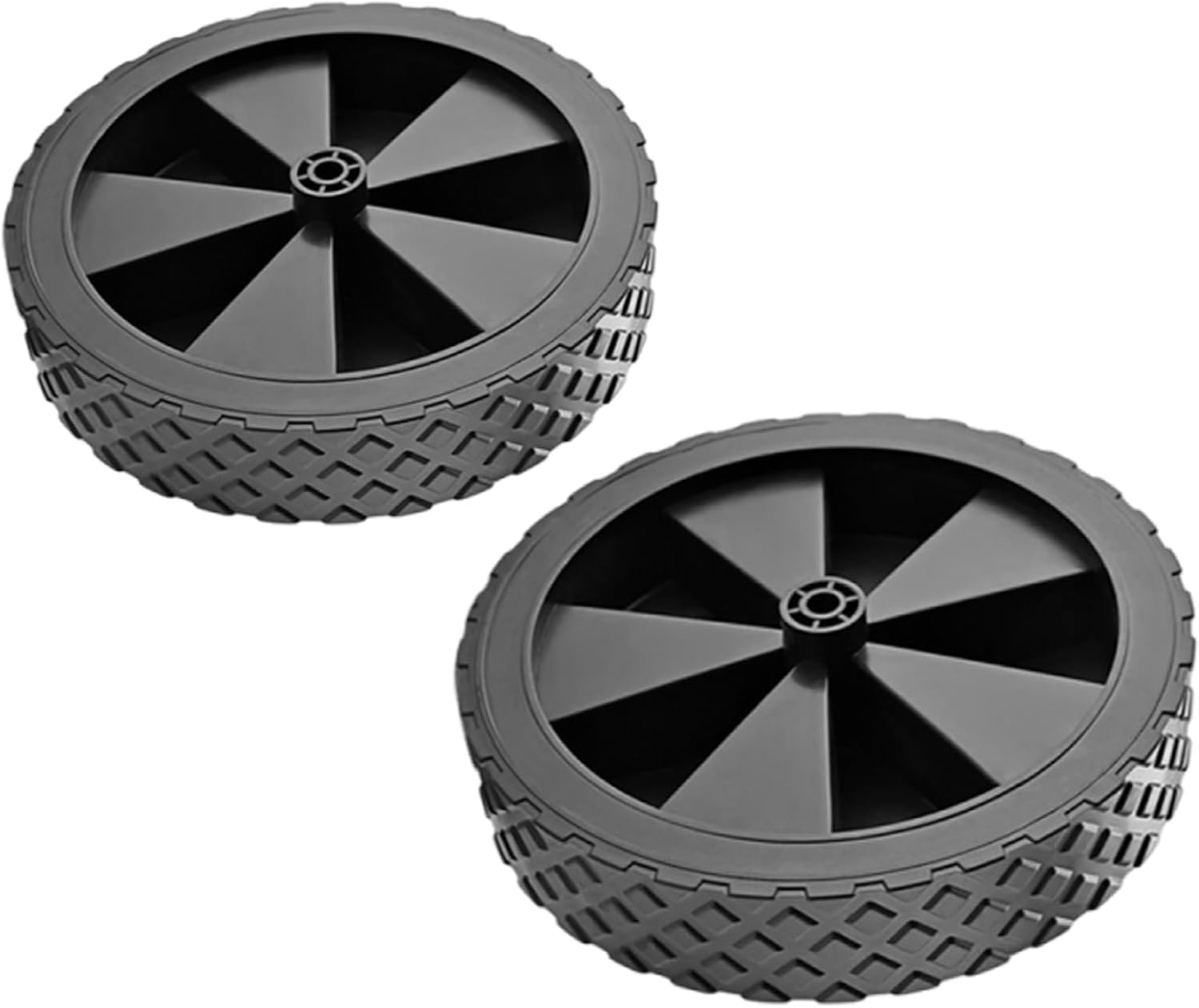 Pack of 2 Heavy Duty Detachable Rubber Bearing for Camping Wagons Quiet Rolling Fast Release Design Heavy Duty Removable