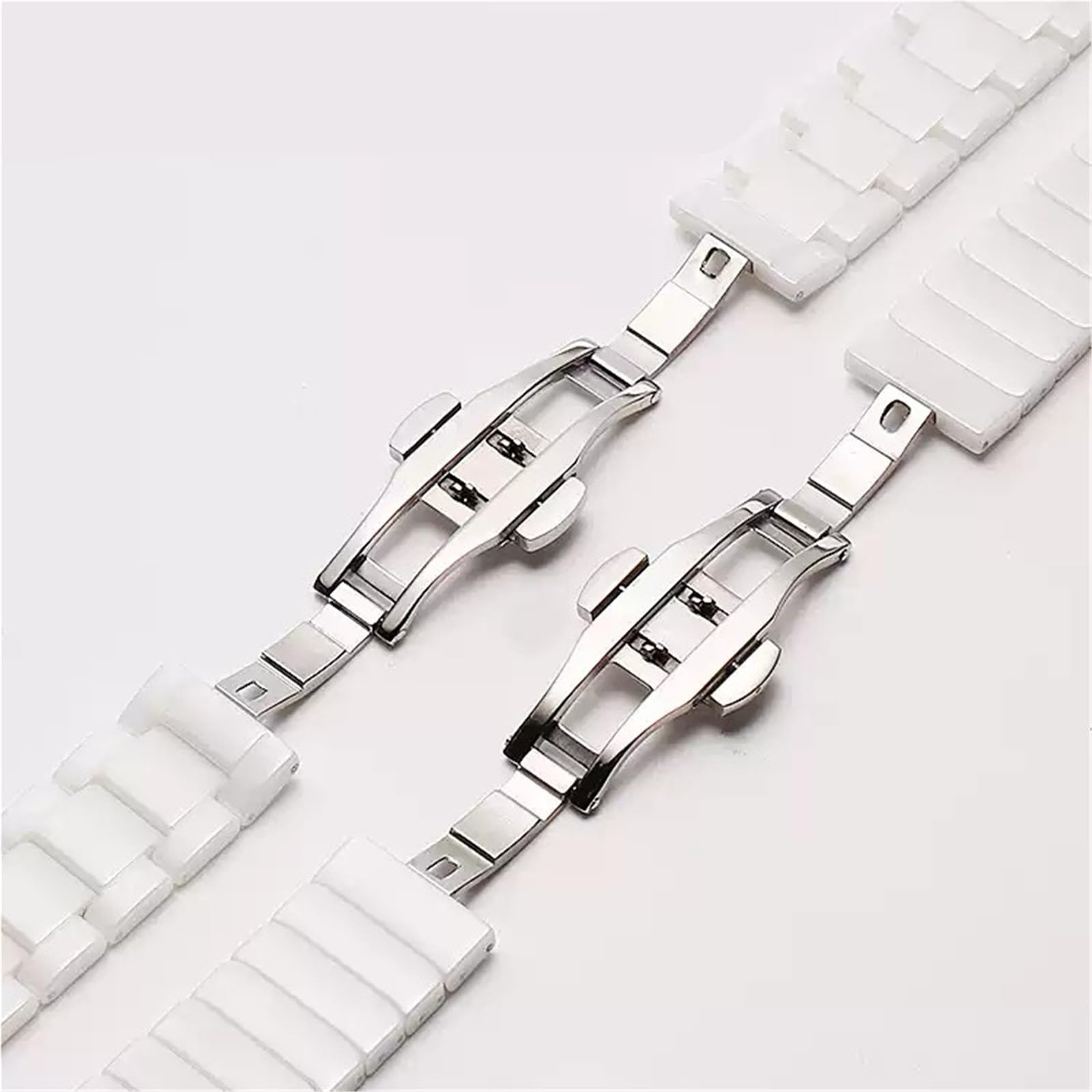 cinturino dell'orologio Cinturino for orologio da lavoro sostitutivo alla moda in ceramica 14 15 16 18 20 22mm con fibbia pieghevole in acciaio inossidabile