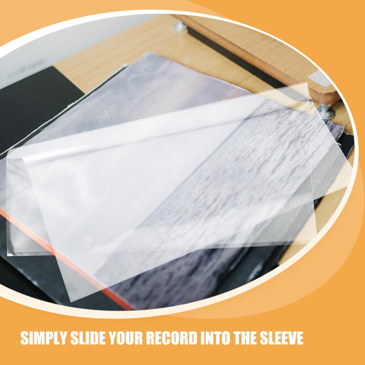 12pcs Vinyl Record Sleeves Outer Plastic Protective Covers for Albums | Design, Snug Fit, Easy Access, Compatible with Album Covers and Vinyl Records