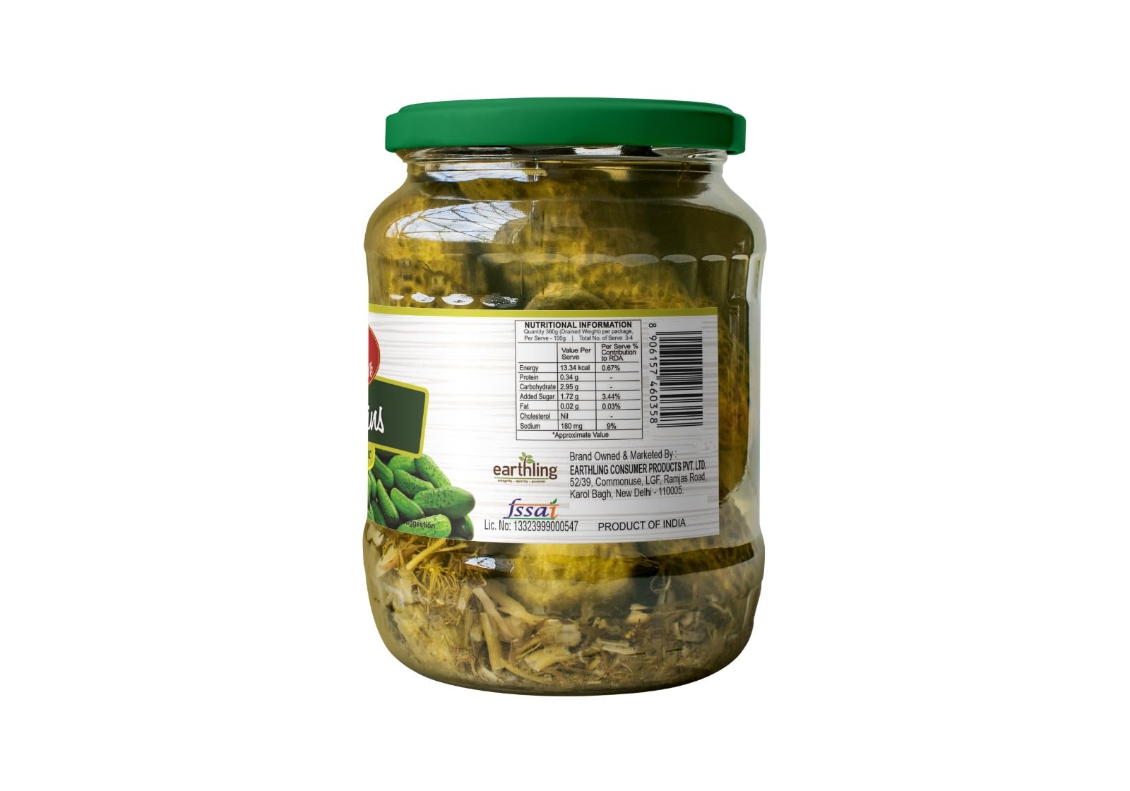 Royal Grove Whole Gherkins in Vinegar 670g | Crunchy Pickled Cucumbers for Burgers, Hot Dogs, Sandwiches & Salads 1