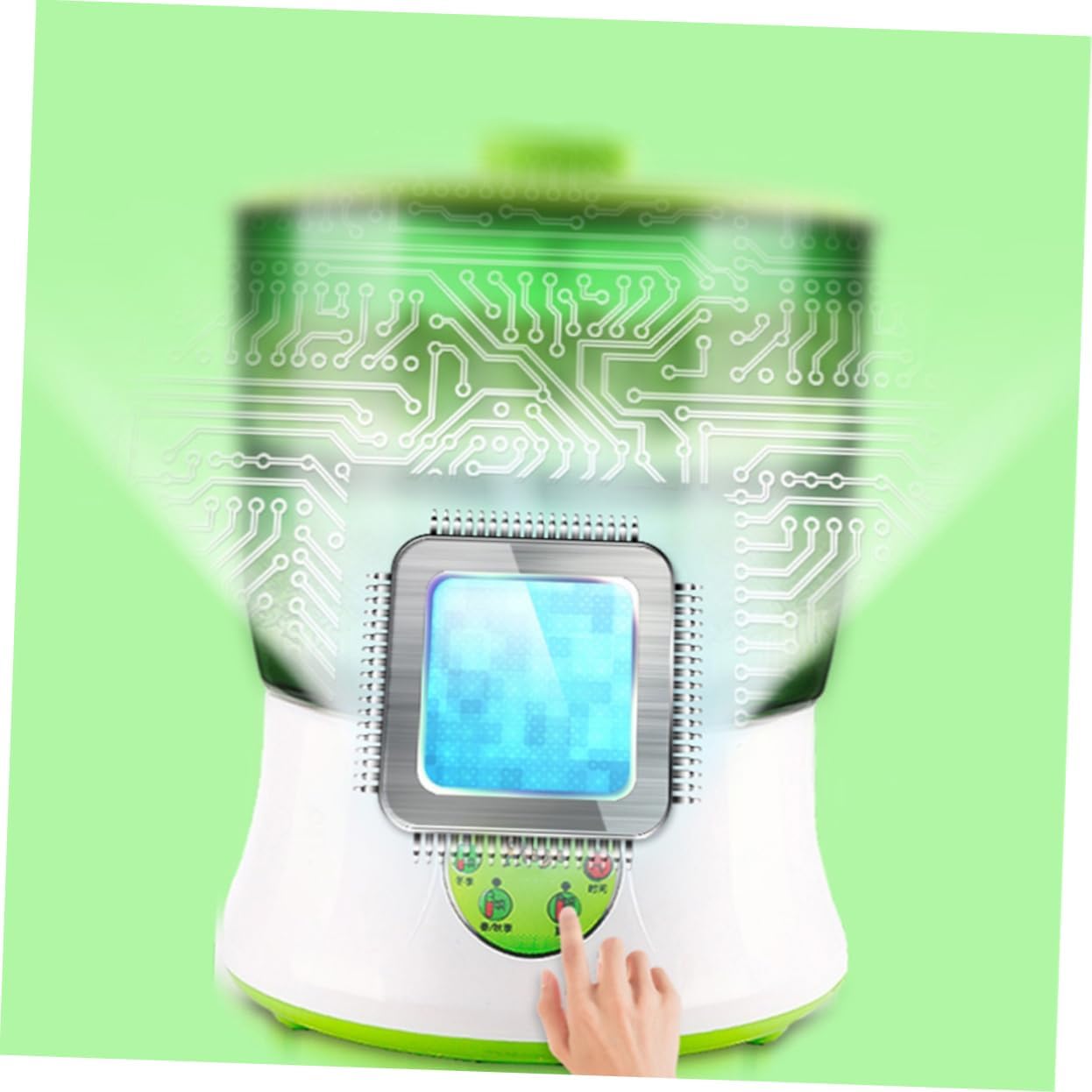 110v Microcomputer-Controlled Dual Sprouting Machine for Home Use Automatic Hydroponic Bean and Maker Temperature Control and Circulation System