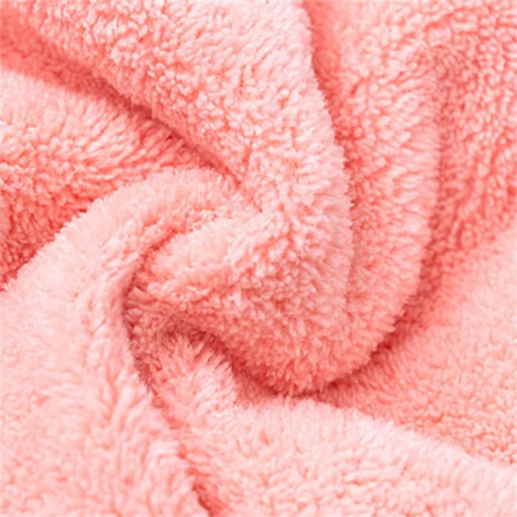 Hair Drying Cap Strong Absorbent Wash Quick-Drying Towel Baotou Women Thicken Turban Artifact(Black)