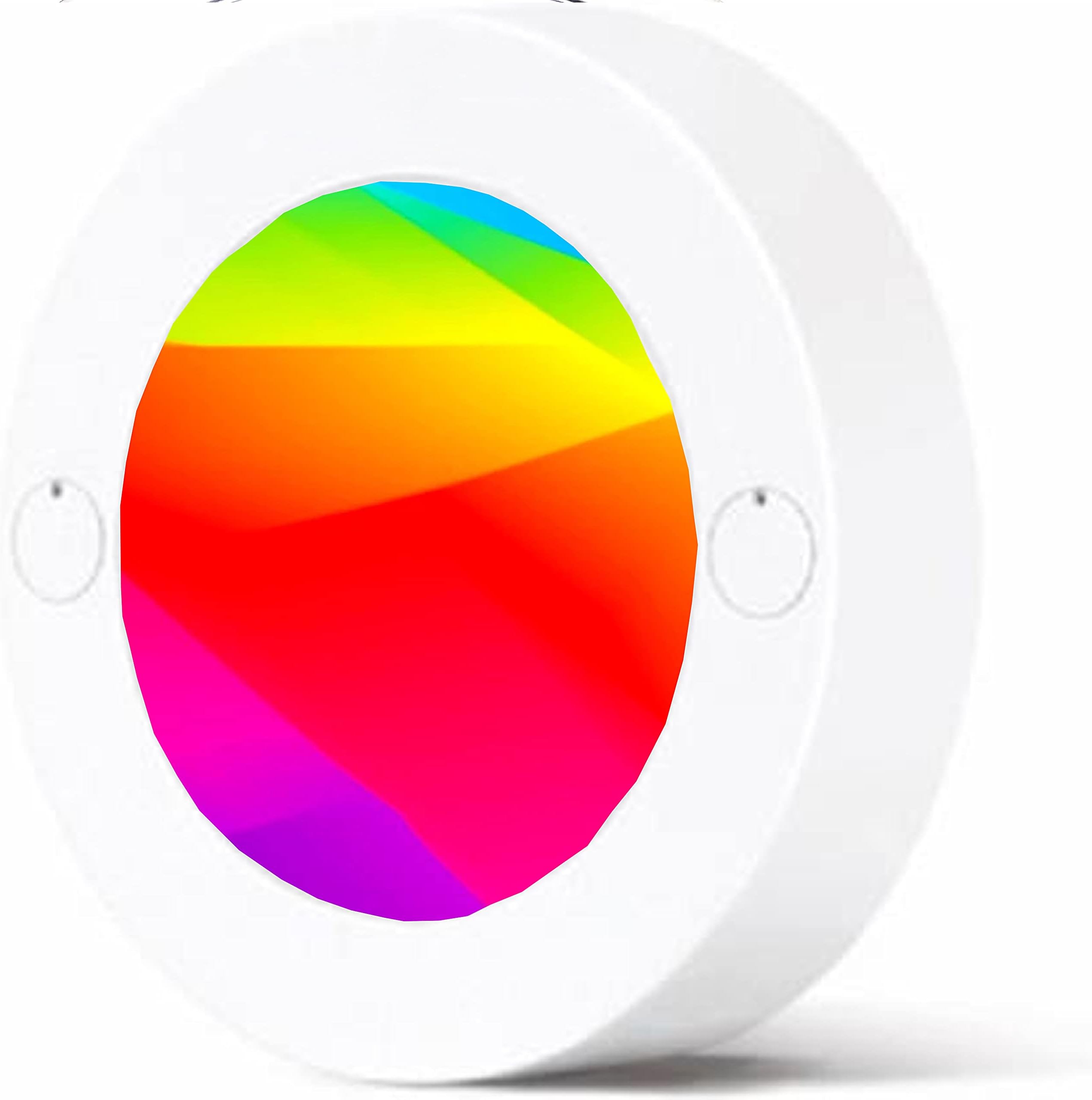 3 Watts Led Surface Panel, Cabinet, Wardrobe Light, Slim Round Style Flush Mount Ceiling Lamp,LightingKart (Pink White & Cool White(3 in1))