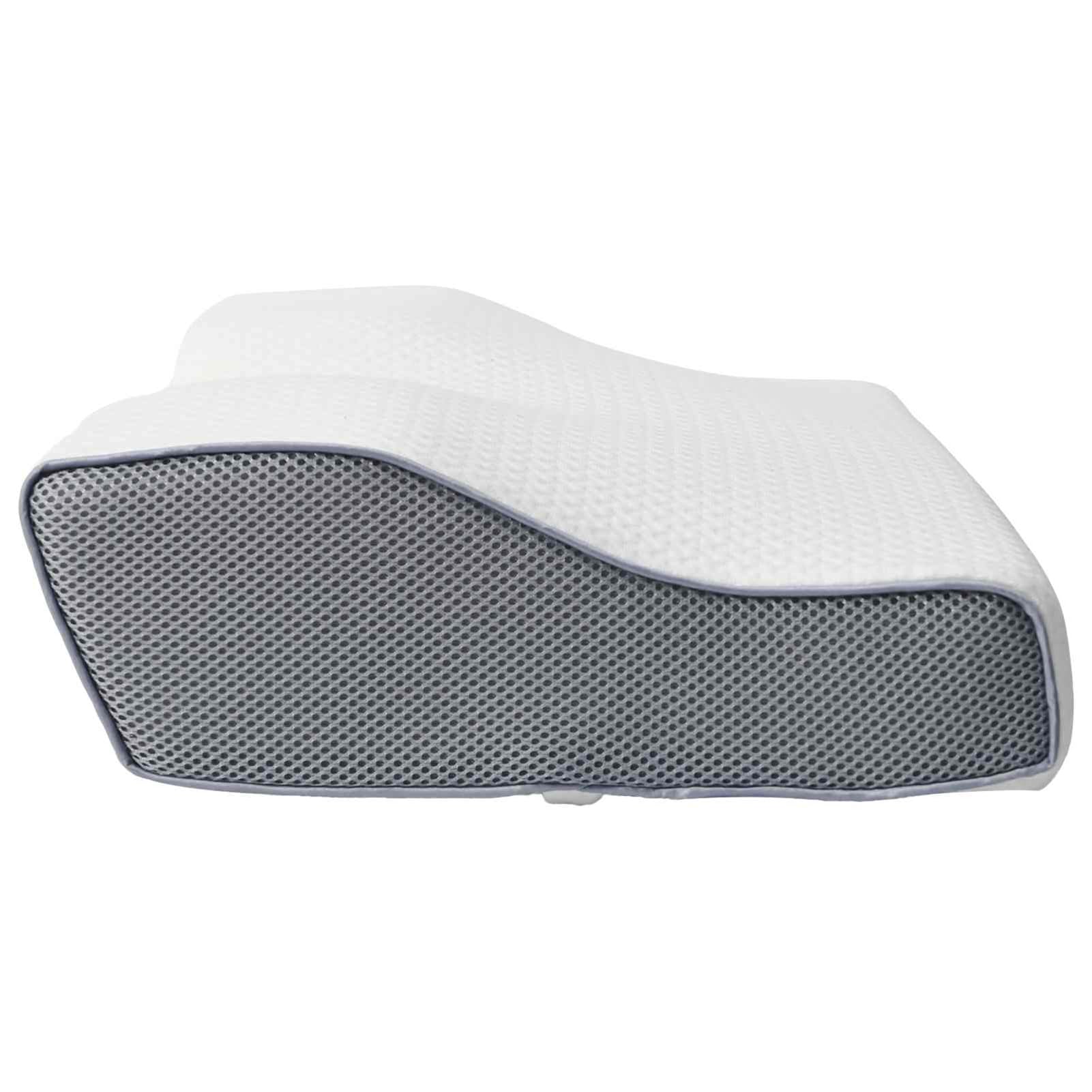 Homgoday Ergonomisches Nackenpolster Wei? - Atmungsaktives Polyester Kissen für Wohnzimmer & Schlafzimmer - 60 x 34 x 11 cm Stuhlkissen Model42012694