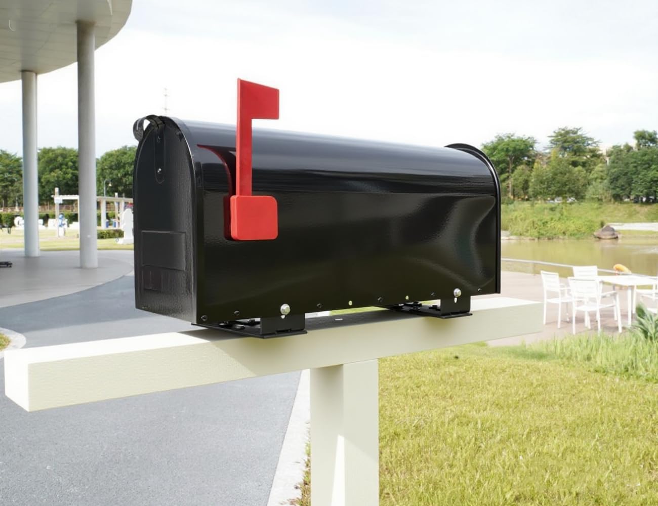 Adjustable Mailbox Mounting Bracket,Carbon Steel,Adjustable Design(Only Applicable to mailboxes with Widths ranging from 7.5" to12.4)