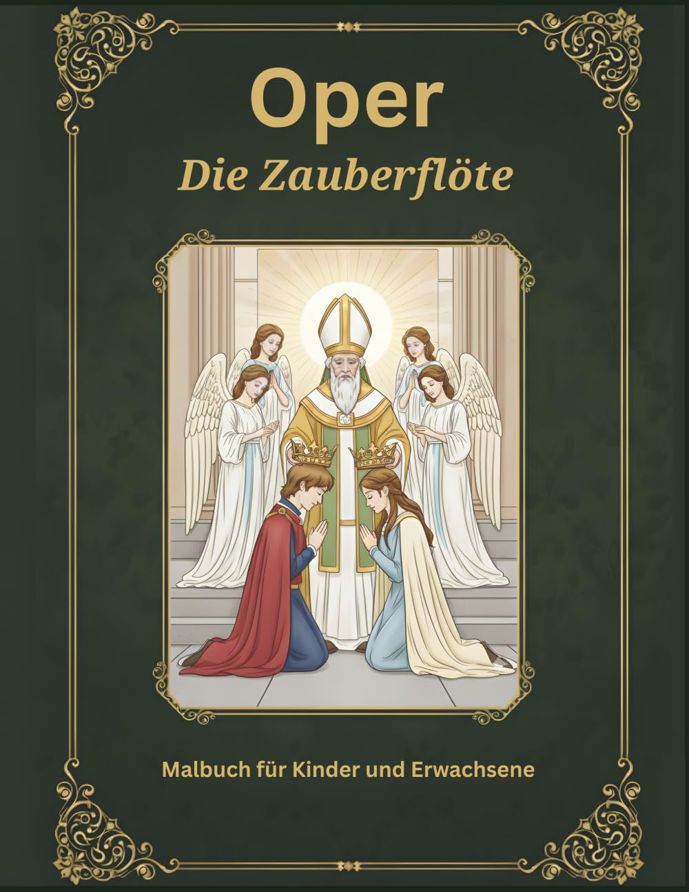 Die Zauberflöte: Oper, Malbuch für Kinder und Erwachsene