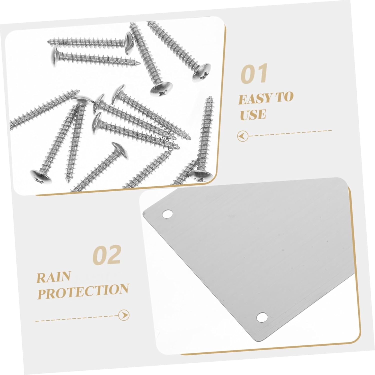 1set Door Kick Plates Durable Door Kickplate Easy to Install Tools Protects Against Scratches and Impacts