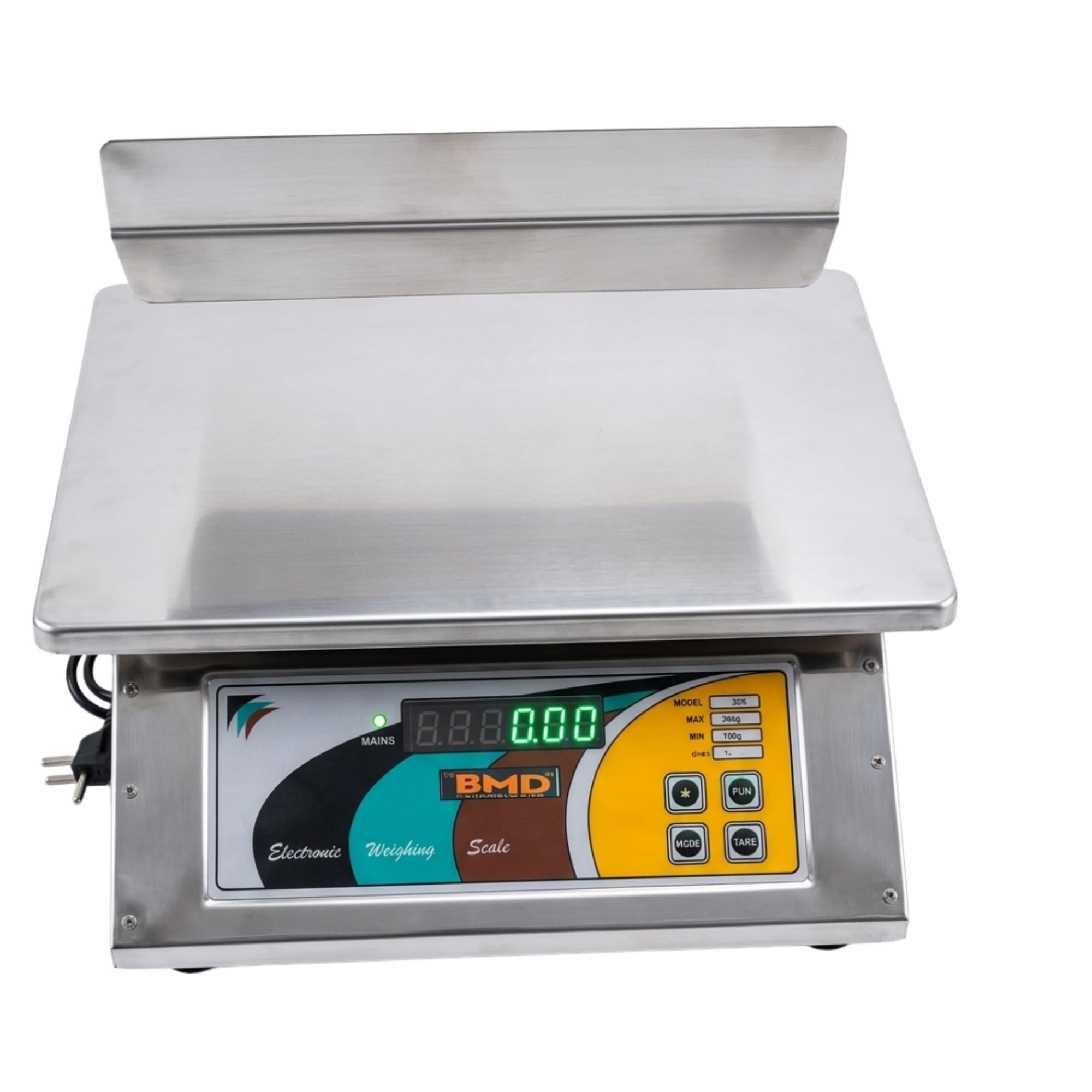 BMD Technologies 30kg Weighing Scale – Rust-Proof SS Body, Pole-less Design for Easy Cleaning, High-Visibility Digital Display for Retail & Commercial Shops-image-28