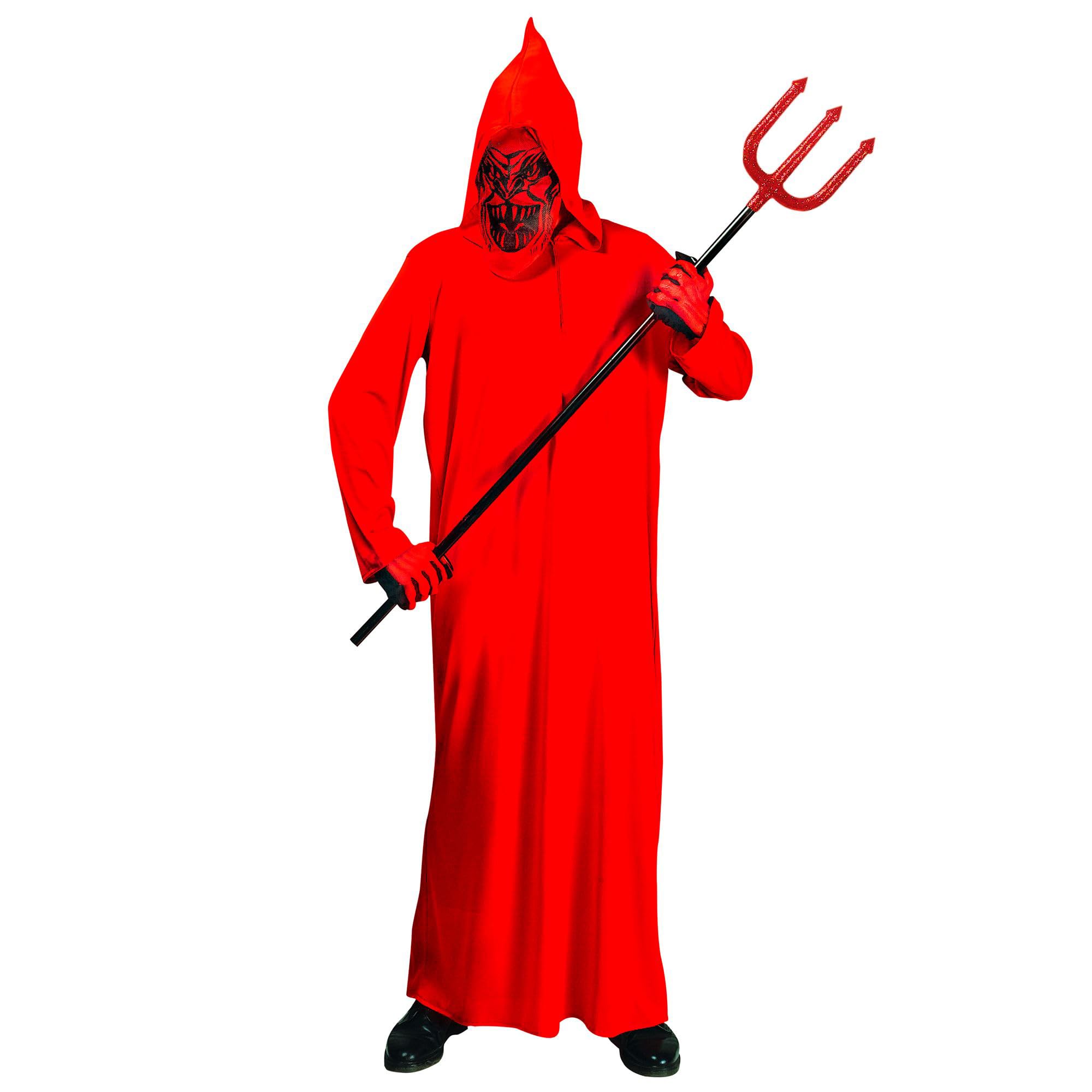 W WIDMANN MILANO Party Fashion - Children's Devil Costume Hooded Robe with Mask, Hell Theme Party