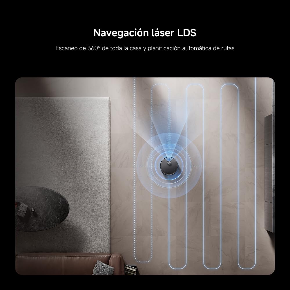 XIAOMI Robot Vacuum X20 MAX con estación Todo en uno: Vaciado automático, Lavado a Alta Temperatura y Secado rápido. 8000Pa, Brazo Extensible, Cepillo Anti-enredos, navegación LDS y Control por App. — view 16