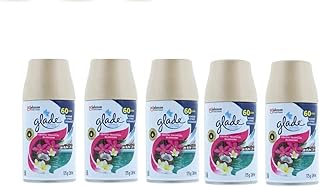 Glade Automatic Spray Air Freshener Refill Exotic Tropical Blossoms Scent 6.2 Ounce Each (Pack of 5), 6.17 Ounce (Pack of 5)