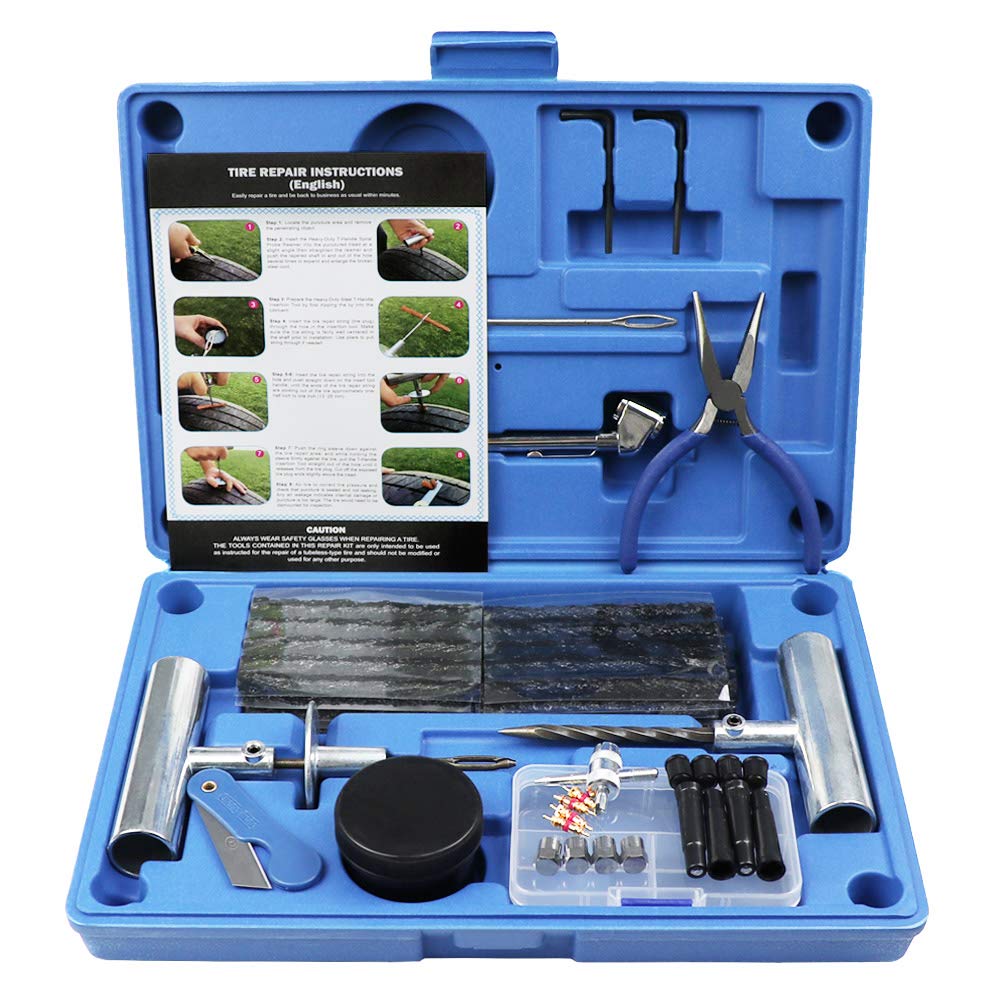 MAIKEHIGH Tire Repair Kit, Heavy Duty Tire Plug Kit Professional