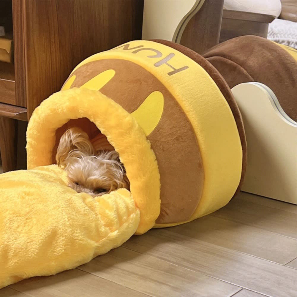 Katzenbett, katzenhöhle, kuschelbett Katzen, Katzen kuschelbett, Katzennest Honigtopf, für kleine Katzen
