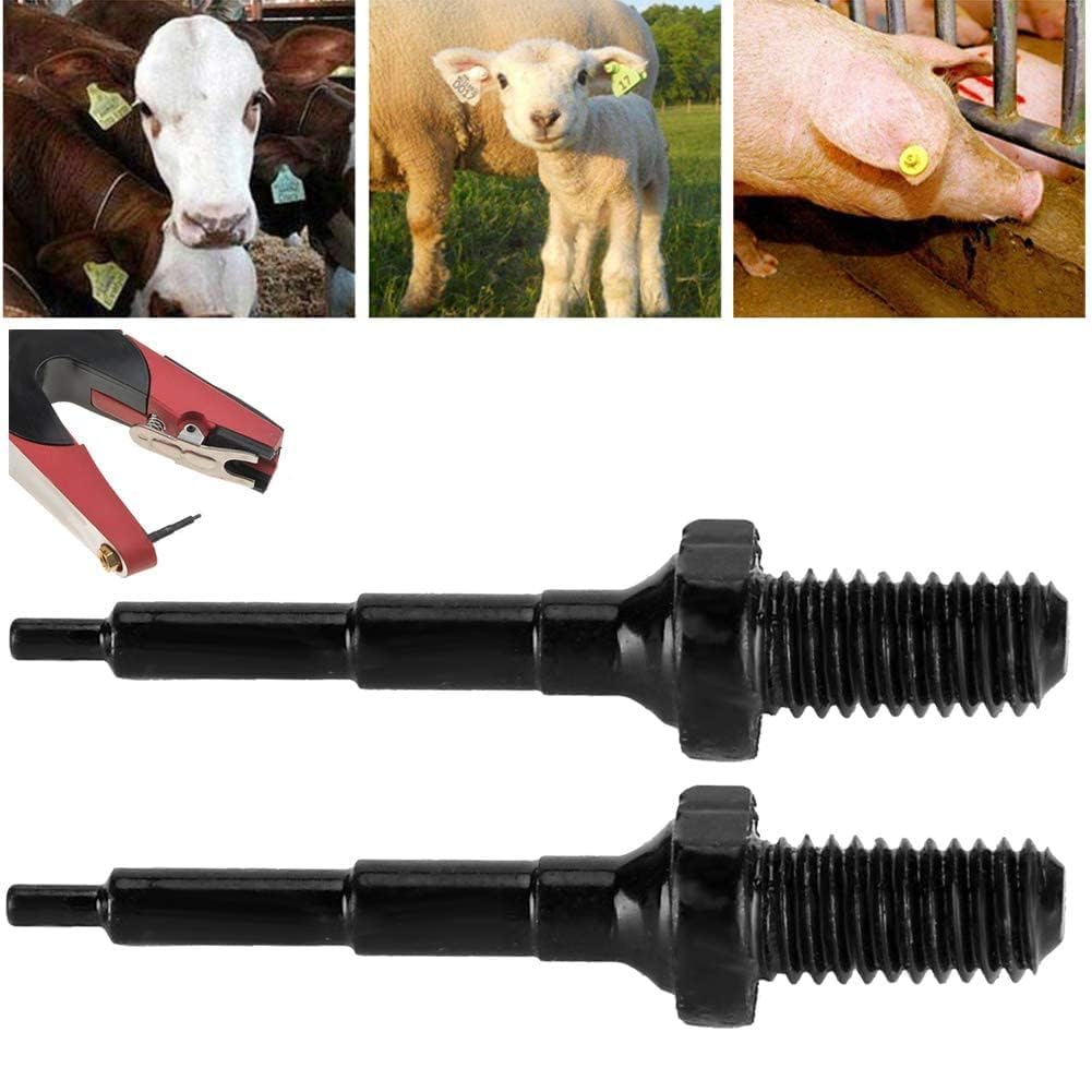 Ago per Marcatura Auricolare Acciaio Inossidabile Forgiatura Multistrato per Bovini Suini Ovini, Design Leggero e Compatto Resistente alla Piegatura, Compatibile con Pinze per Marchi Auricolari per Al