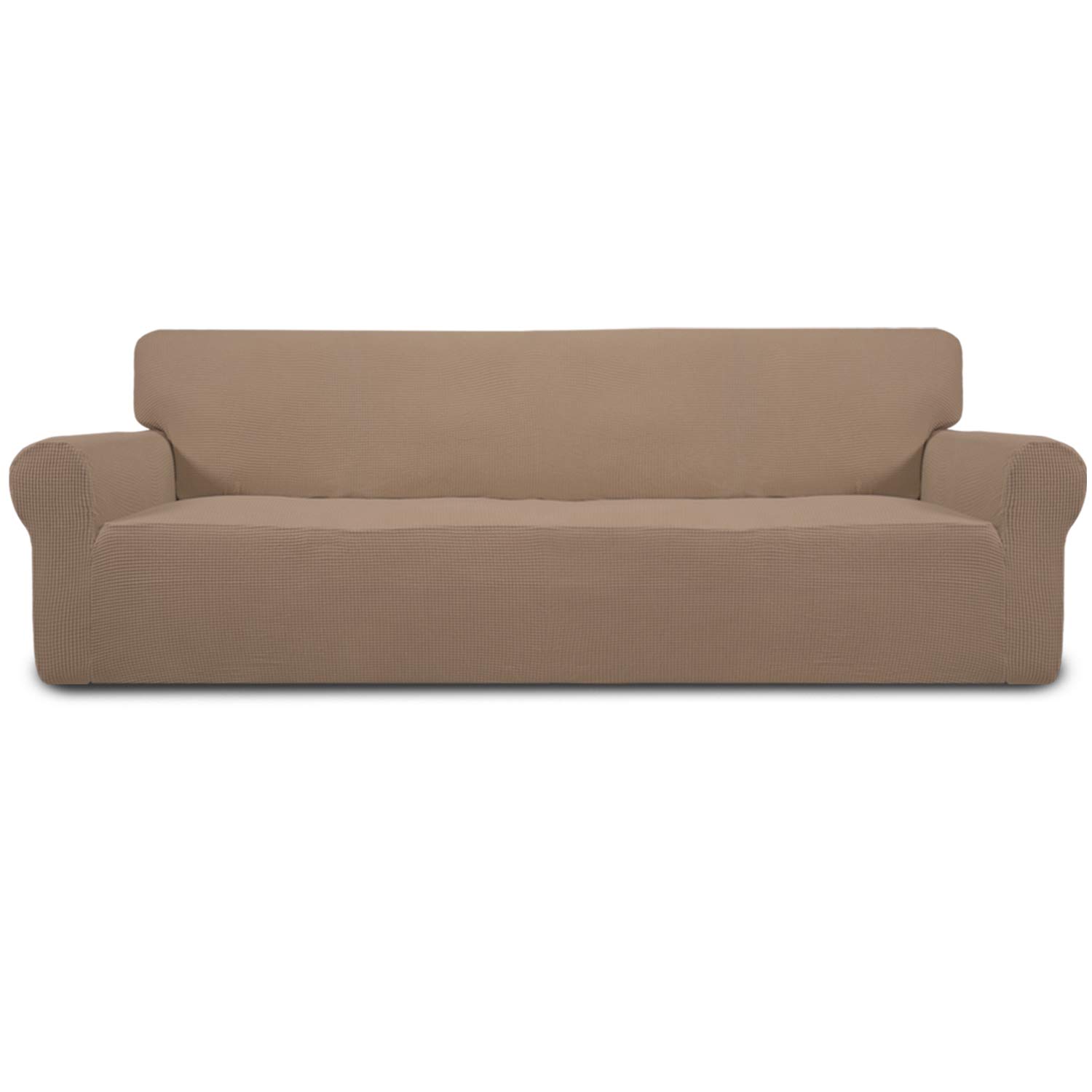 Easy-Going Stretch 4 Seater Oversized Sofa Couch Cover Camel