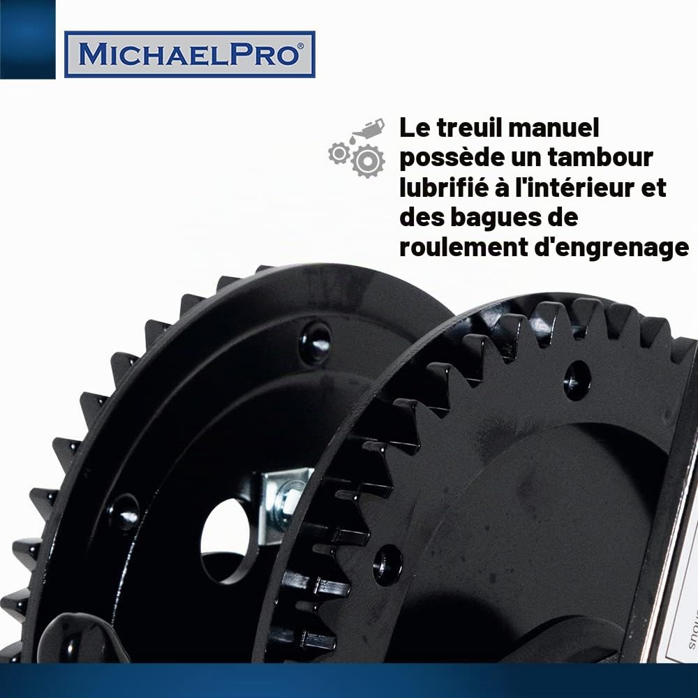 MichaelPro MP009059 Treuil manuel - 1500 kg