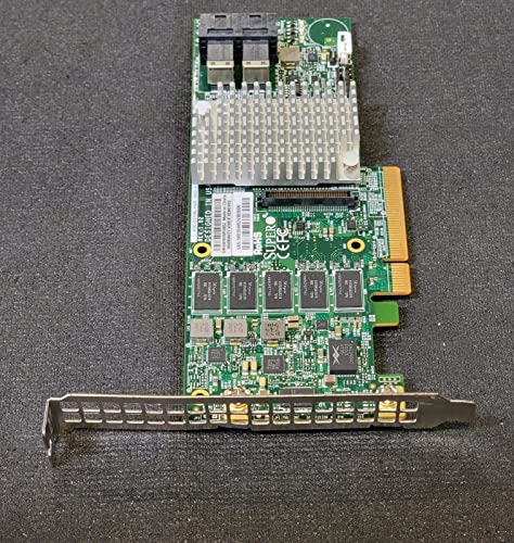 Supermicro AOC-S3108L-H8IR-16DD Add-on Card - Storage controller (RAID) - 8 Channel - SATA 6Gb/s/SAS 12Gb/s low profile - 1.2 GBps - RAID 0, 1, 5, 6, 10, 50, 60 - PCIe 3.0