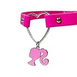 LUV HER Choker Necklace for Women Costume Outfit Chokers Necklace for Girls - Adjustable Choker Leather-like Collar Necklace for Girls With Charm Ages 4+