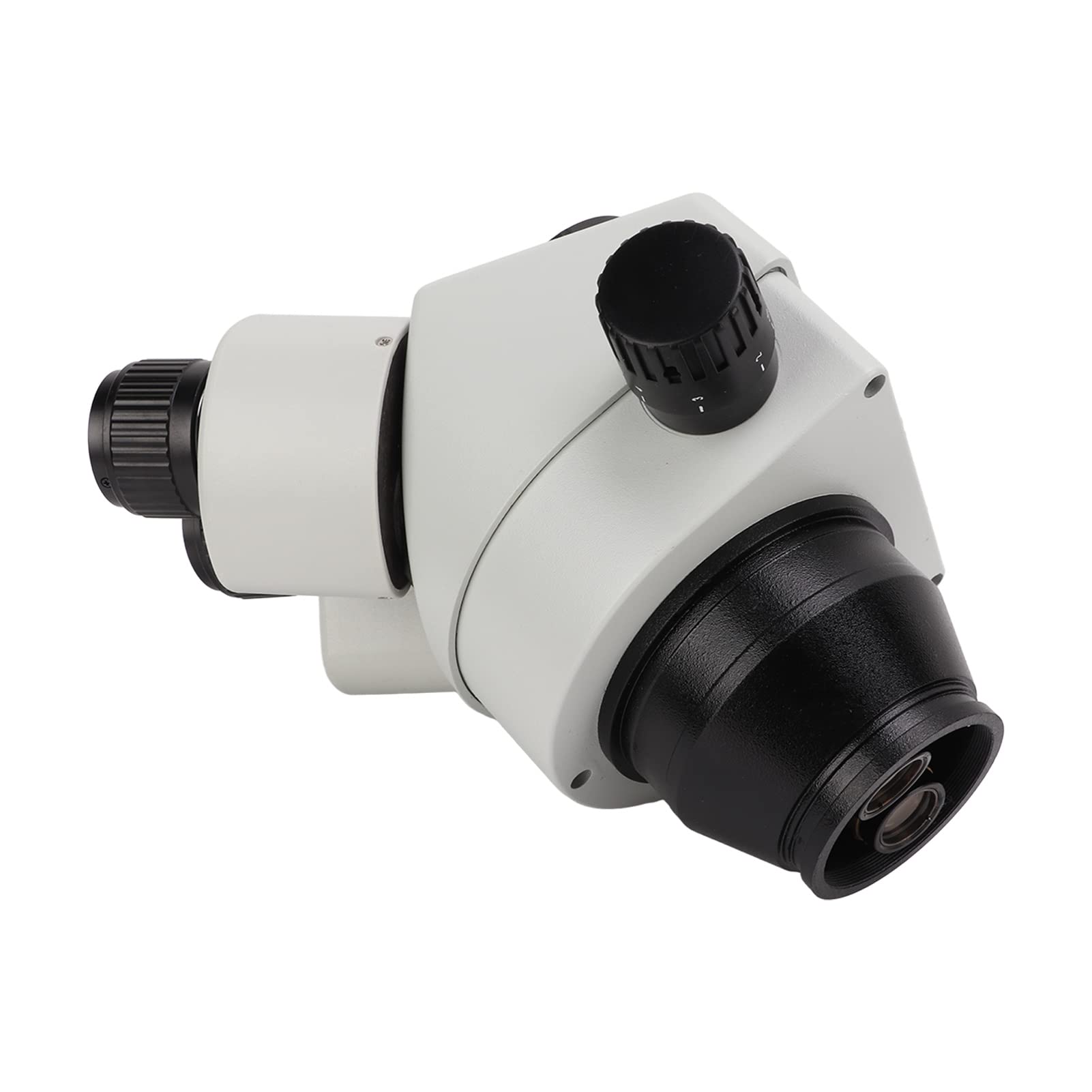 Cocoarm Cabezal de Microscopio con Zoom, Cabezal de Microscopio Estéreo Trinocular de Vidrio Metálico de 3,5X45X a 7X45X, Inclinación de 45 Grados, Rotación de 360, Ocular WF10X20 para Reparación de