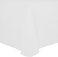 Vista 38 de Ultimate Textile Cotton-Feel - Mantel de comedor ovalado fino (60 x 84 pulgadas), color rojo