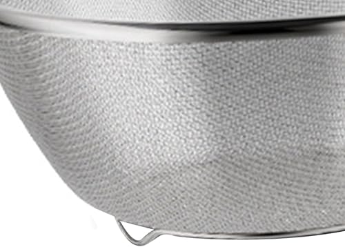 Miniatura 8 de Fydun Colador de cocina multifuncional, acero inoxidable, coladores de arroz de cocina acero inoxidable, colador de alimentos con pie para frutas y