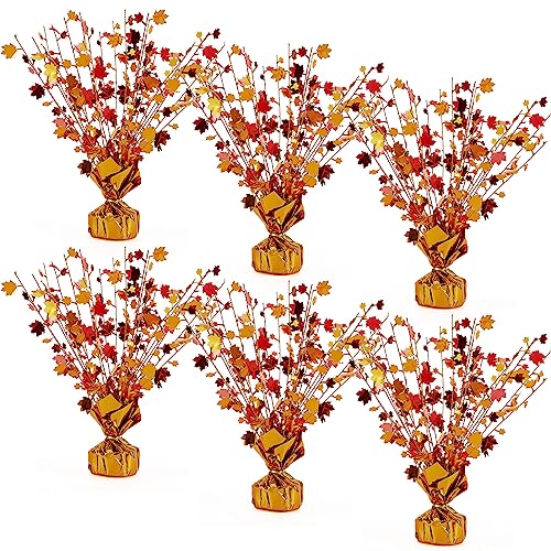 Centre de table feuilles d'automne Juexica x6 pour décoration de fête