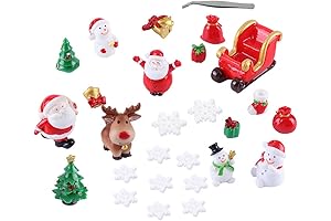 27PCS Miniature Christmas Ornaments Kit