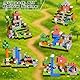 Goody King Magnetische Bausteine 200 Teile Set - Magnetbausteine mit Wald-Wiesen-Thema - Tiere & Flüsse - Magnetblöcke Montessori Spielzeug ab 3-9 Jahren - Magnetic Blocks STEM Geschenke für Kinder