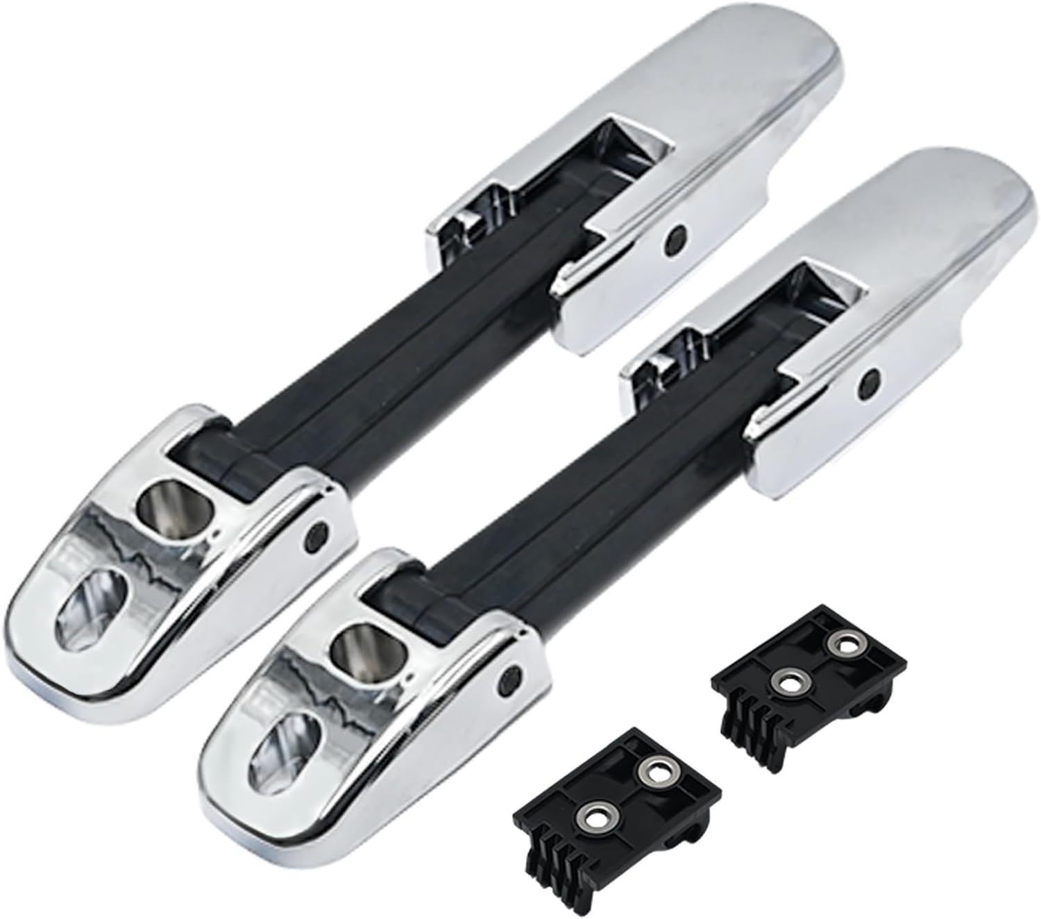 MDEOOSKY 2 Pcs Chrome Bonnet Hood Latch with Replacement for Kenworth T170 T270 T330 Replacement for Peterbilt 325 335 340 567 Replacement for Mack CH612 CH613, 315-5502 315-5503