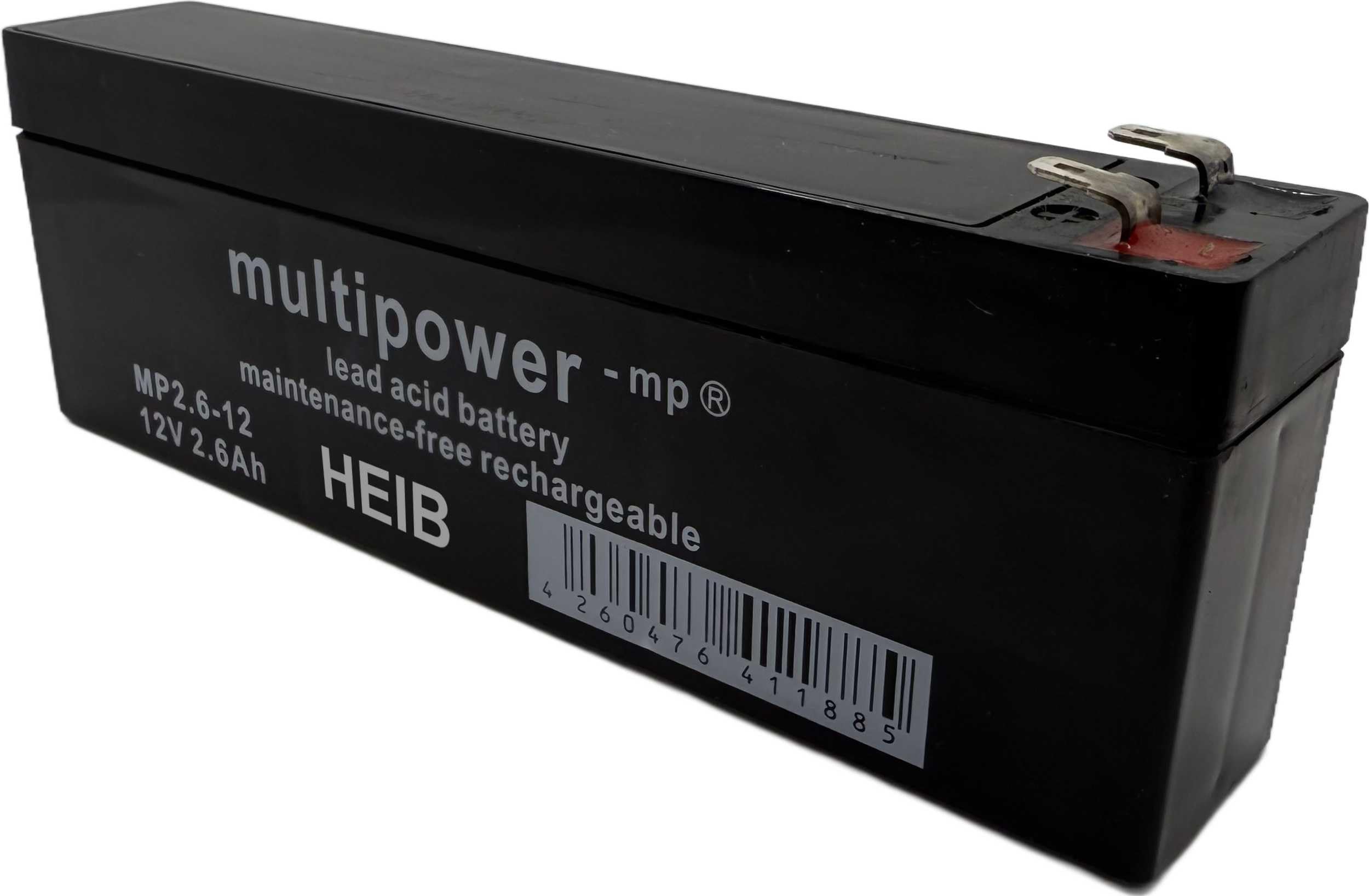 multipower wartungsfreie Bleibatterie MP2,6-12 / MP2.6-12