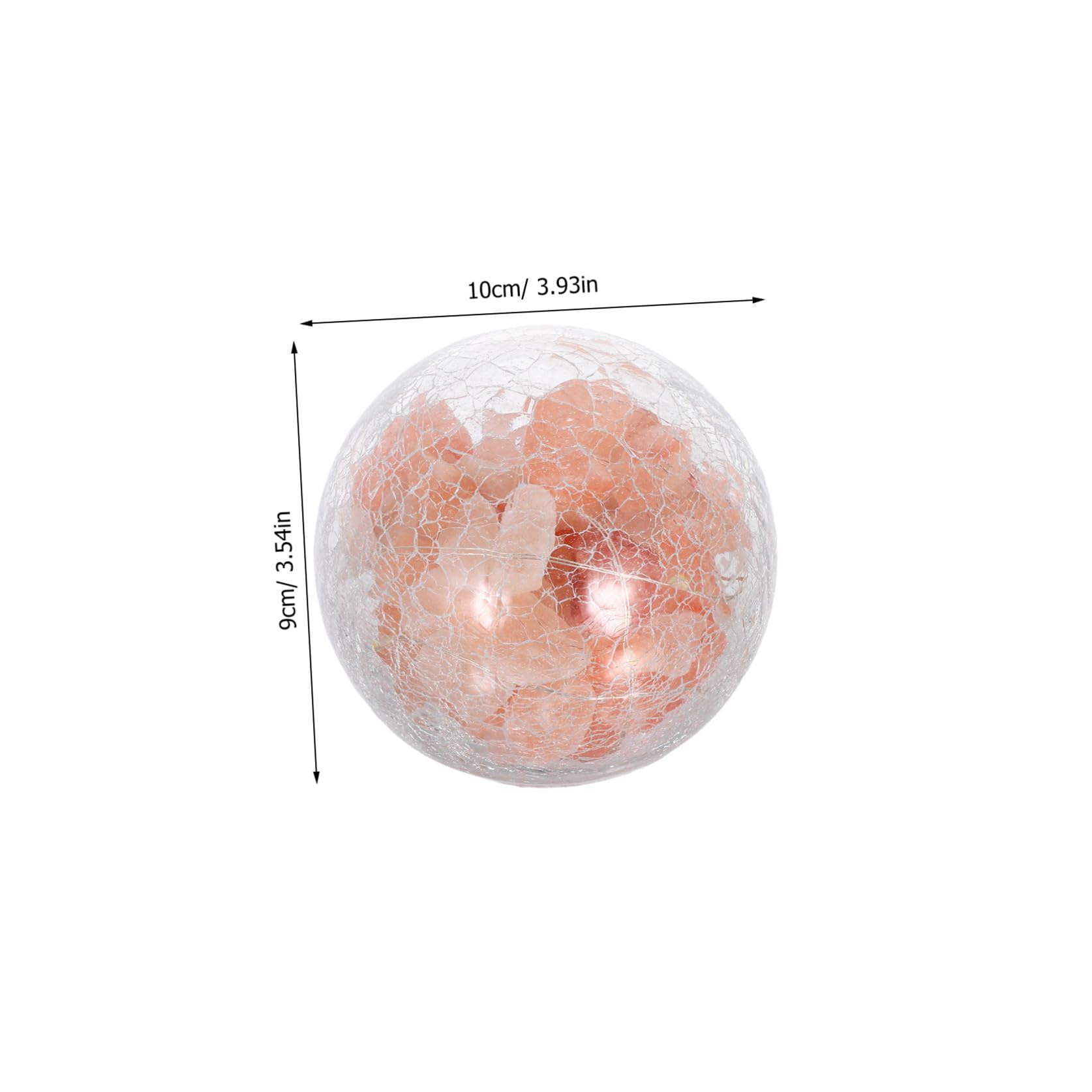 Lampe de Sel de L’himalaya Veilleuse Décorative en Cristal pour Chambre