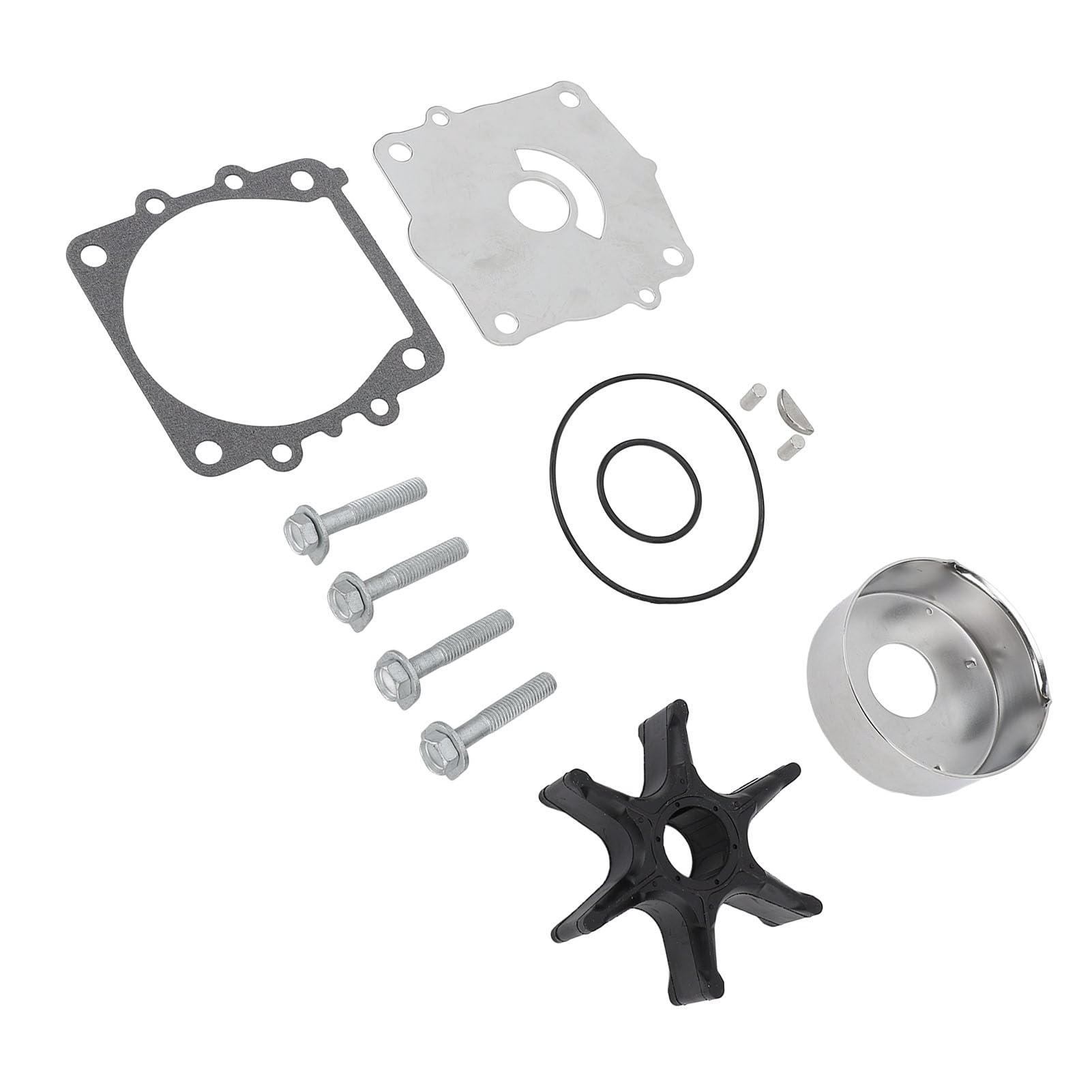 Nutriess Water Pump Repair Kit Impeller Service Outboard Motor F115 LF115 2002 2010 Enhanced Performance Long Lasting Efficient Cooling