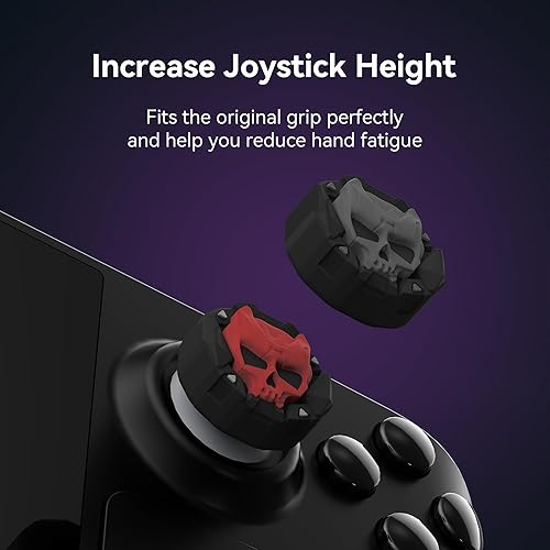 Vista 2 de GeekShare Thumb Grip Caps for Steam Deck Joystick,Soft Silicone Anti-Slip Thumbsticks Cover Set Compatible with Steam Deck Only - 2 Pairs/4 PCS