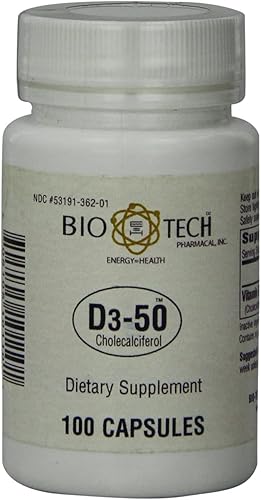 Miniatura 1 de Bio-Tech Pharmacal - D3-50 - 100 unidades