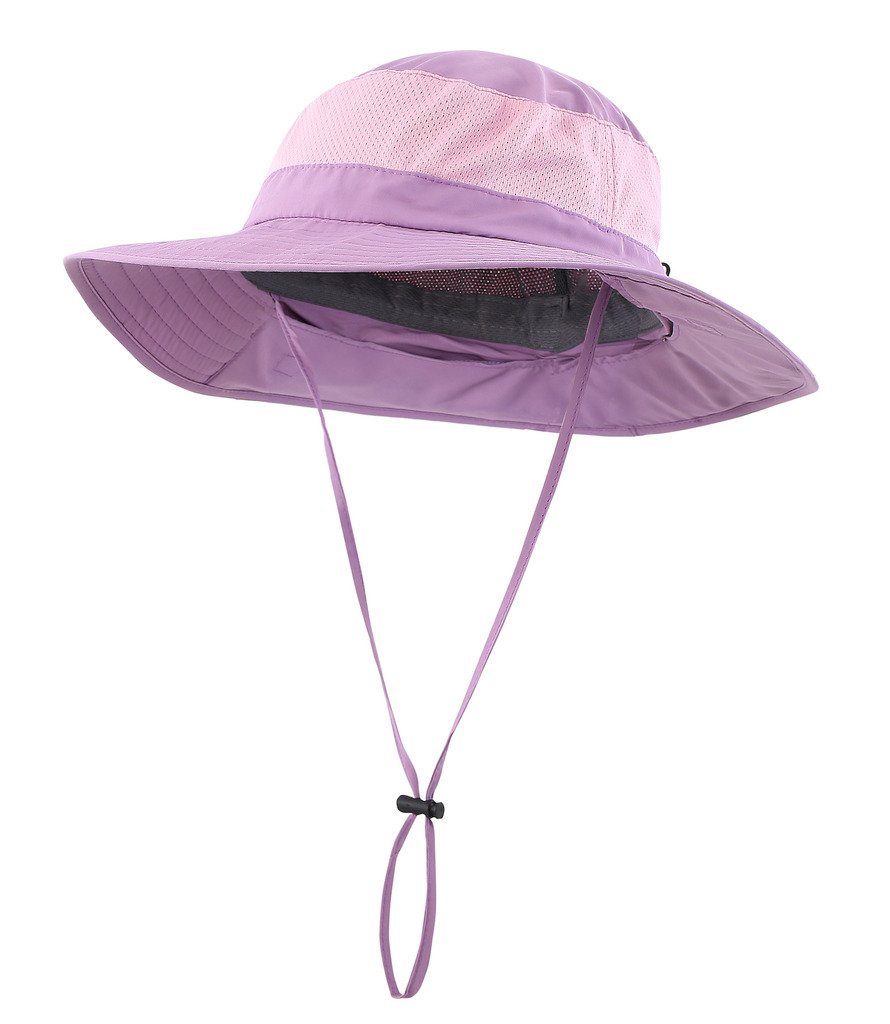 Outdoor UPF50+ Mesh Sun Hat Wide Brim Fishing Hat with Neck Flap