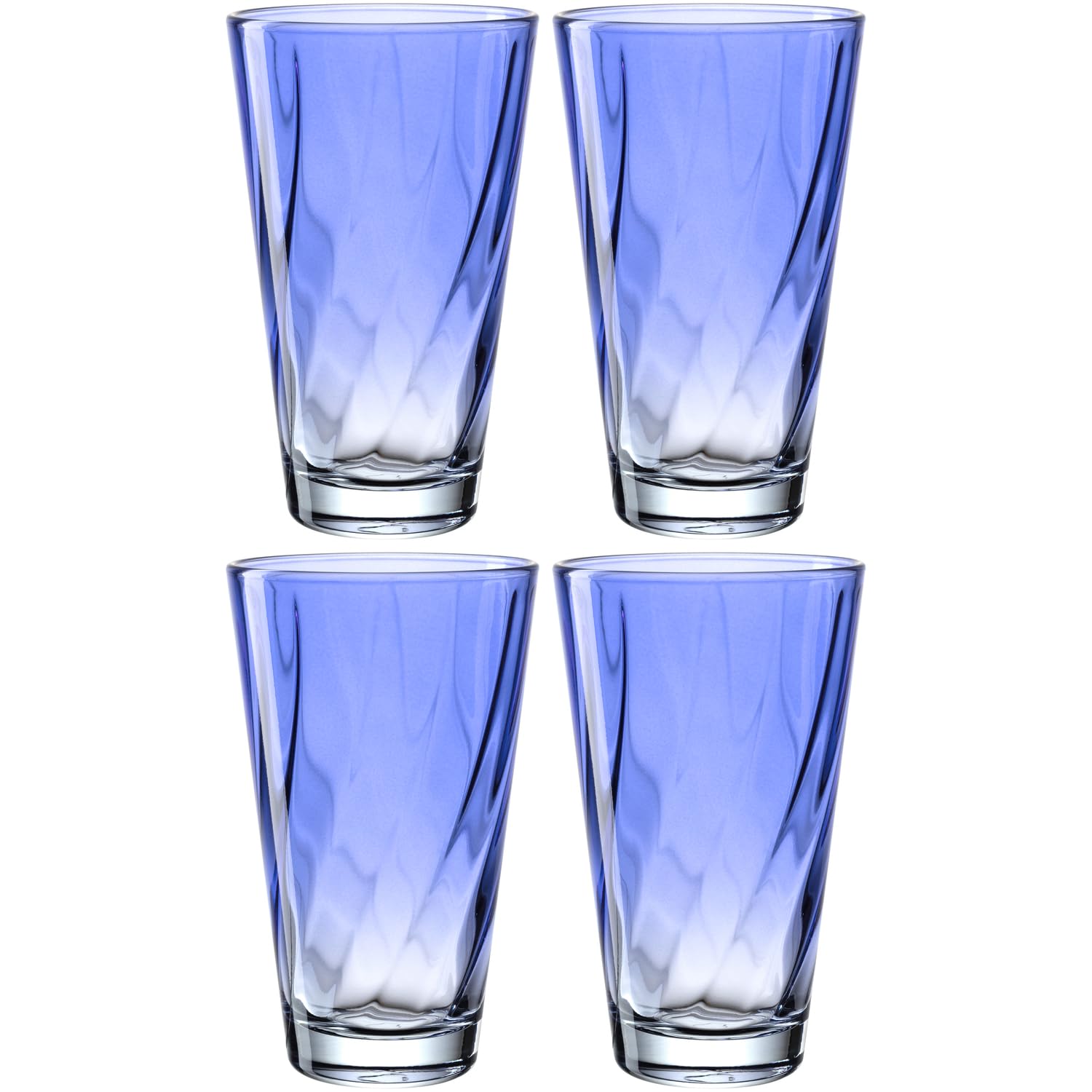 Verres à jus de qualité supérieure bleu lot de 4 verres à eau design